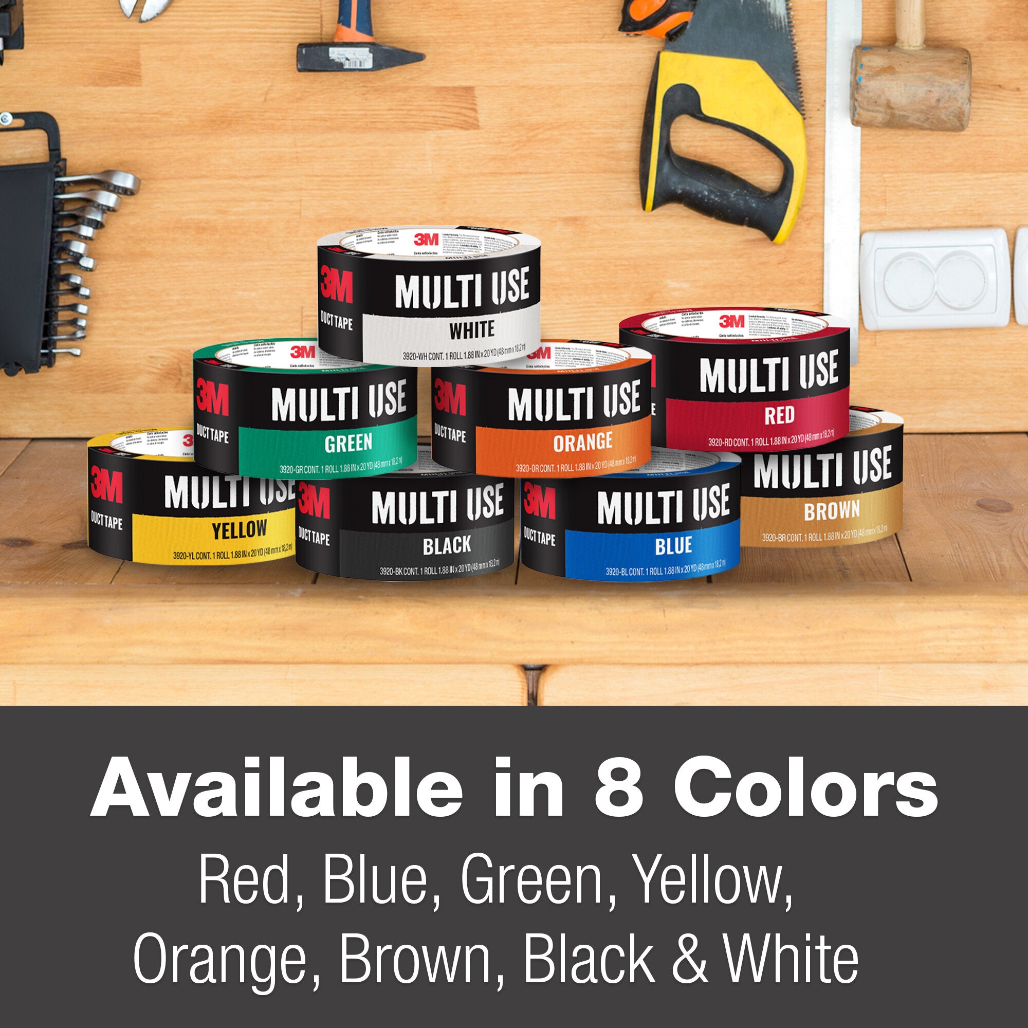 3M Black Duct Tape 3955 BK - Heavy Duty Adhesive Tape, 1.88 in x 55 yd (48 mm x 50.2 m) - Strong Waterproof Repair Tape for Home, Office & Industrial Use - Perfect for Sealing, Patching & Emergency Repairs