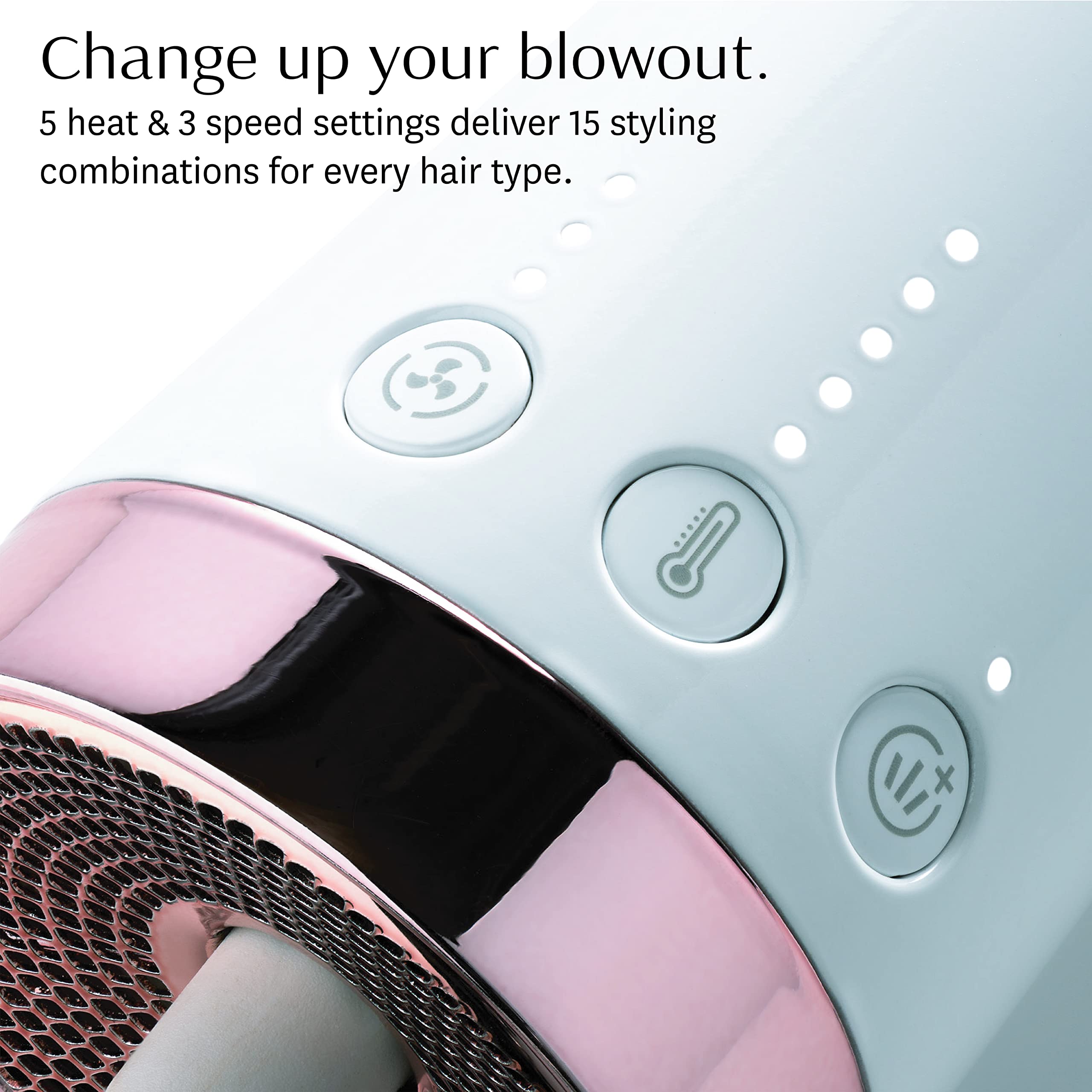 T3 AireBrush Duo Interchangeable Hot Air Blow Dry Brush with 2 Attachments - 15 Heat/Speed Settings, IonFlow Technology for Frizz-Free Hair, Volume Booster & Cool Shot Button | Perfect for Salon-Quality Blowouts at Home, Travel & Everyday Styling