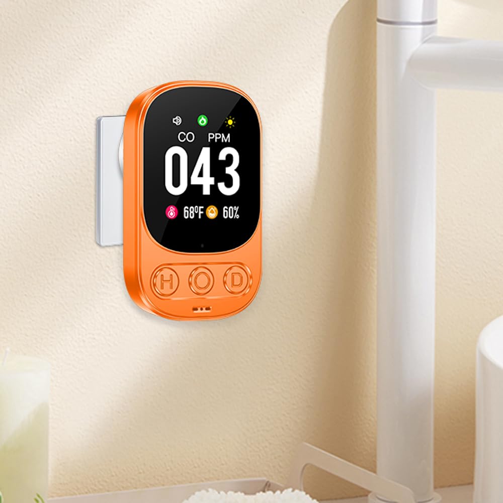 3-in-1 Plug-in Carbon Monoxide Detector with Temperature & Humidity Monitor - 2.1