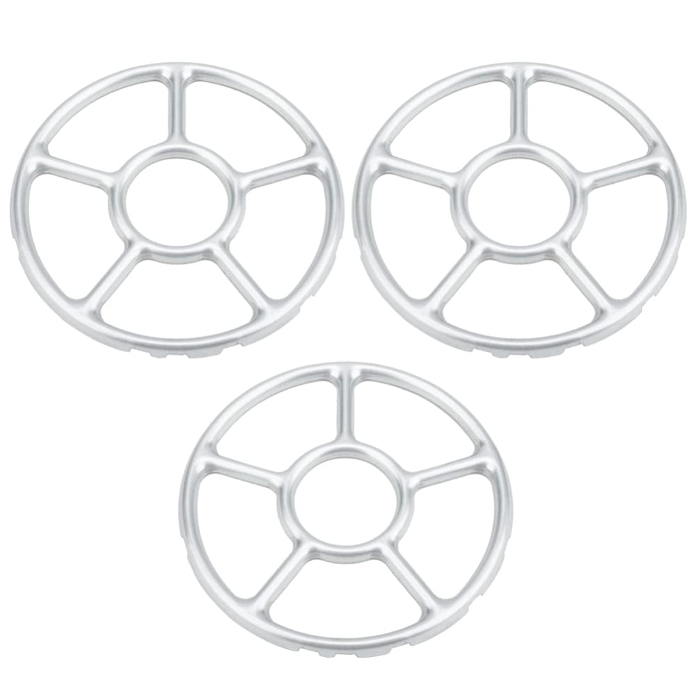 3-Piece Universal Gas Stove Pot Support Racks - Heavy Duty Stove Accessories for Wok & Pans - Durable Gas Hob Trivets for Kitchen Cooktops - Perfect for Cooking, Grilling & Food Prep