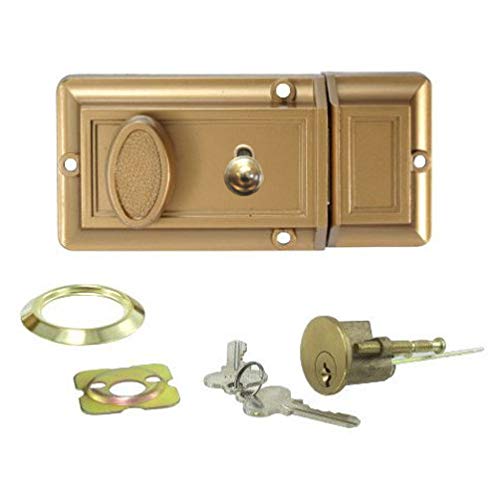 Heavy Duty Night Latch Slam Lock - Secure Door Lock for Home & Office - Perfect for Bedrooms, Bathrooms, and Storage Rooms