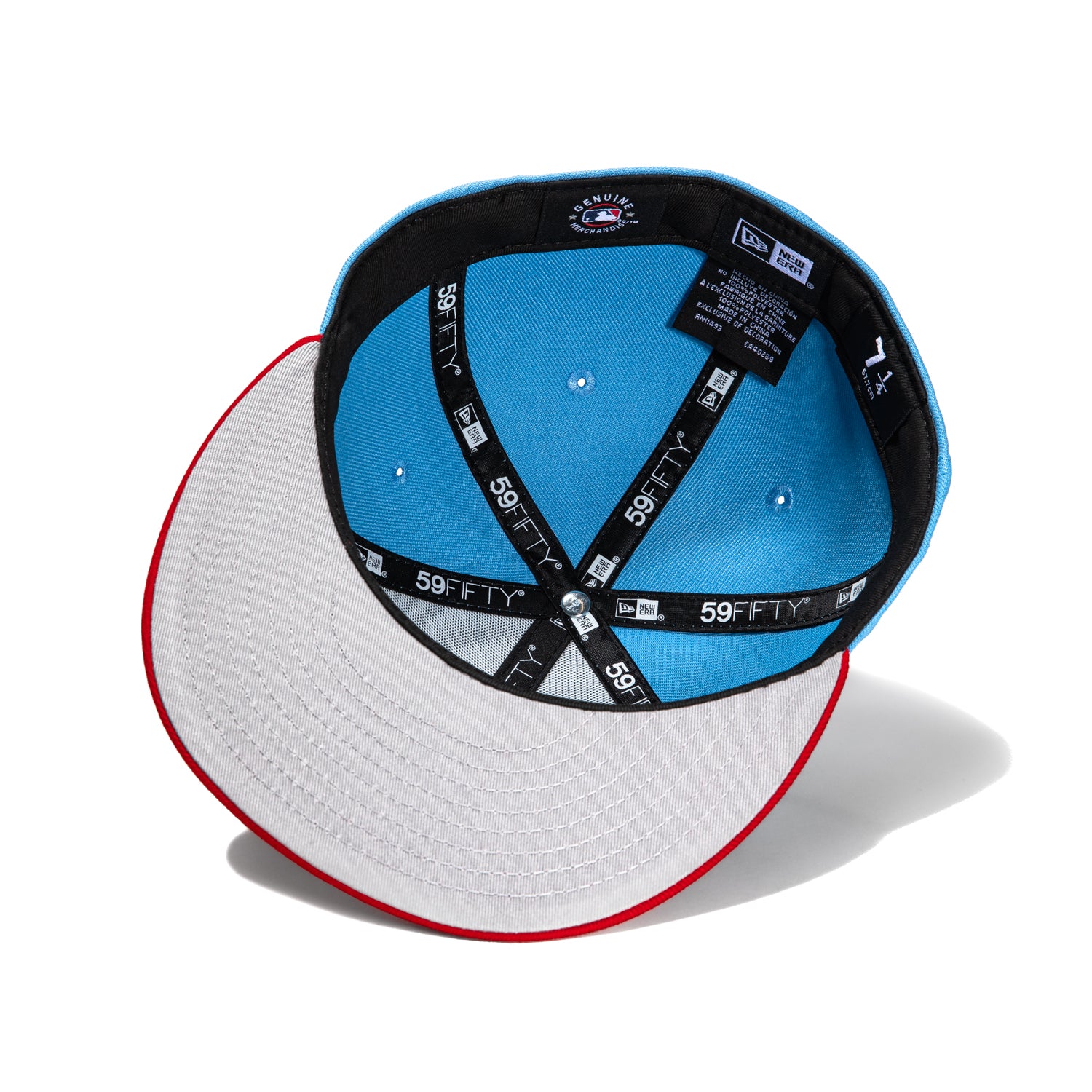 New Era 59Fifty Arizona Diamondbacks 25th Anniversary Patch Snapback Hat - Light Blue & Red | MLB Baseball Cap for Fans & Collectors | Perfect for Games, Tailgating & Streetwear Fashion