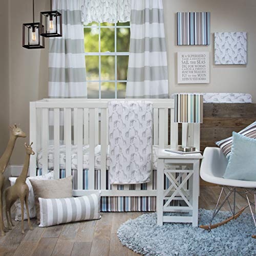 Glenna Jean Ollie & Jack 3-Piece Crib Bedding Set - Quilt, Fitted Sheet & Crib Skirt | Soft Nursery Decor for Baby Boys & Girls | Perfect for Nursery, Baby Shower Gifts & Newborn Essentials