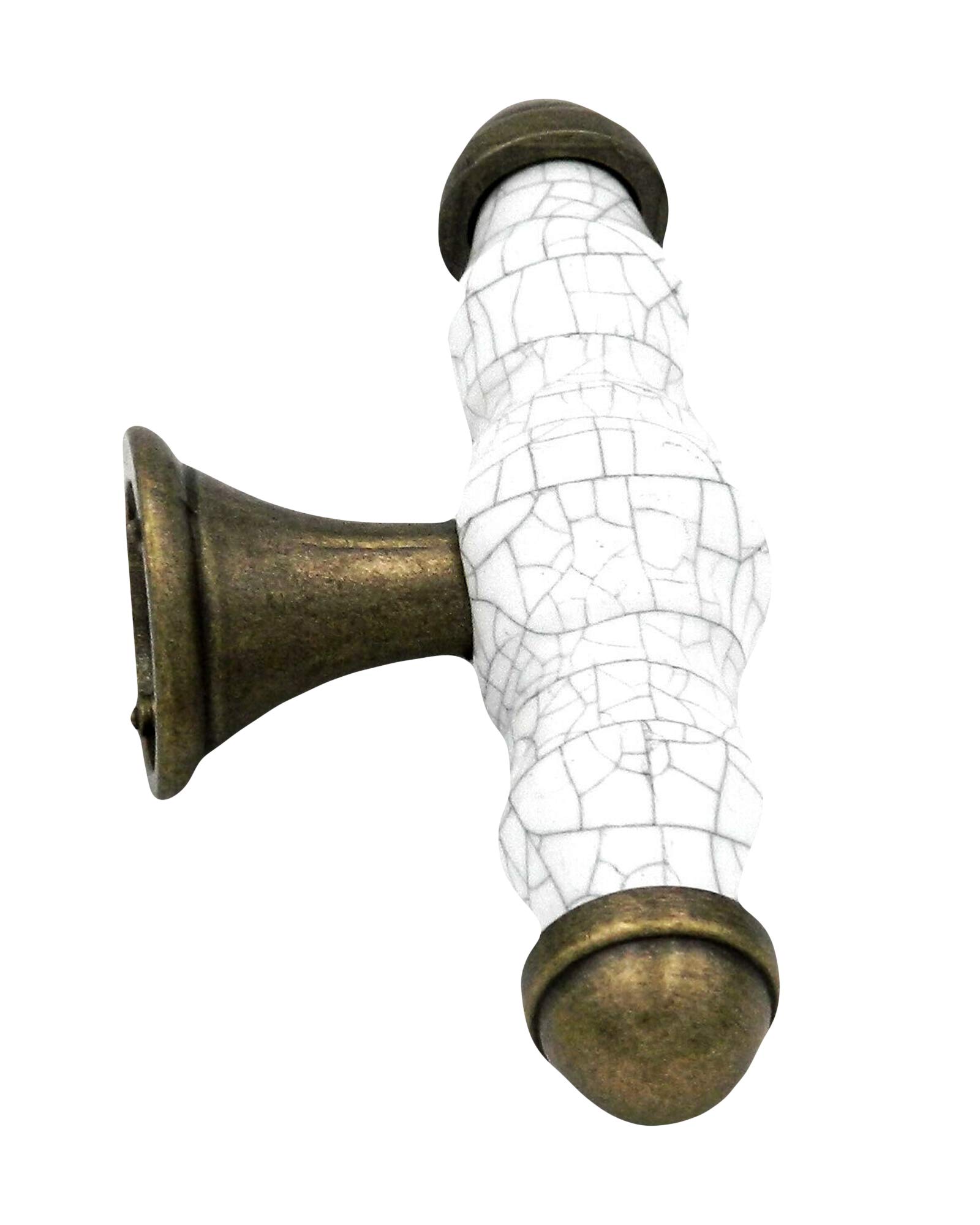 White Kitchen Cabinet Handles & Knobs - 3-1/2