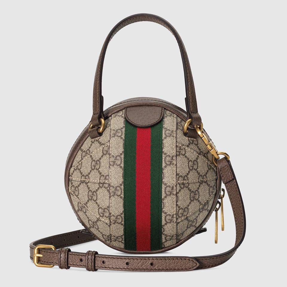 Gucci Ophidia GG Mini Basketball Shoulder Bag for Women - Luxury Leather Crossbody Purse with GG Monogram - Perfect for Casual Outings, Travel & Everyday Use