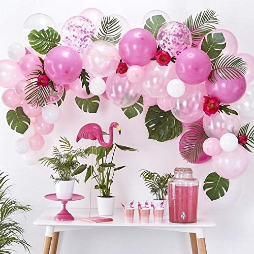 16Ft White & Gold Balloon Garland Arch Kit - Latex Balloons Pack for Baby Shower, Wedding, Birthday, Bachelorette Party Backdrop Decorations (Pink) | Perfect for Indoor & Outdoor Celebrations, Photo Booths, and Event Backgrounds