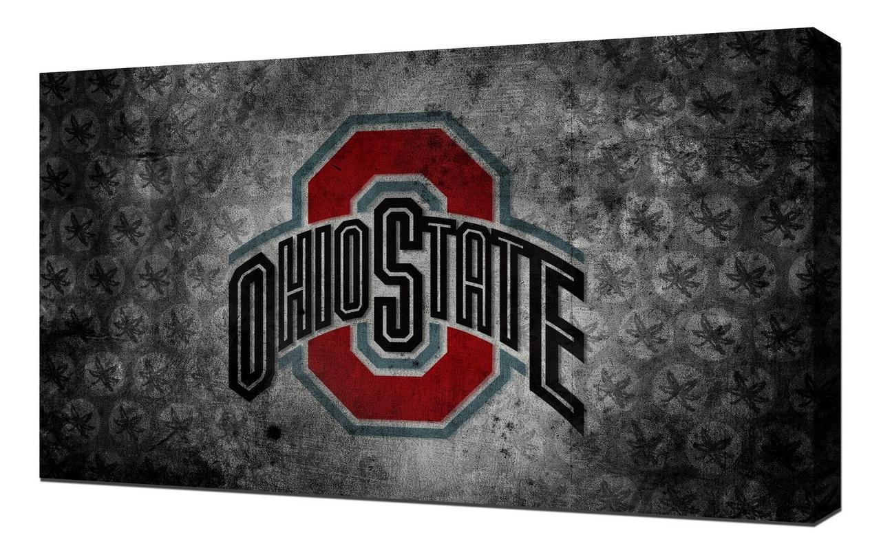 Ohio State Buckeyes Canvas Art Print - Wall Decor for Home & Office - Stretched Canvas Wrap - Perfect for Living Room, Bedroom, or Game Room Decor