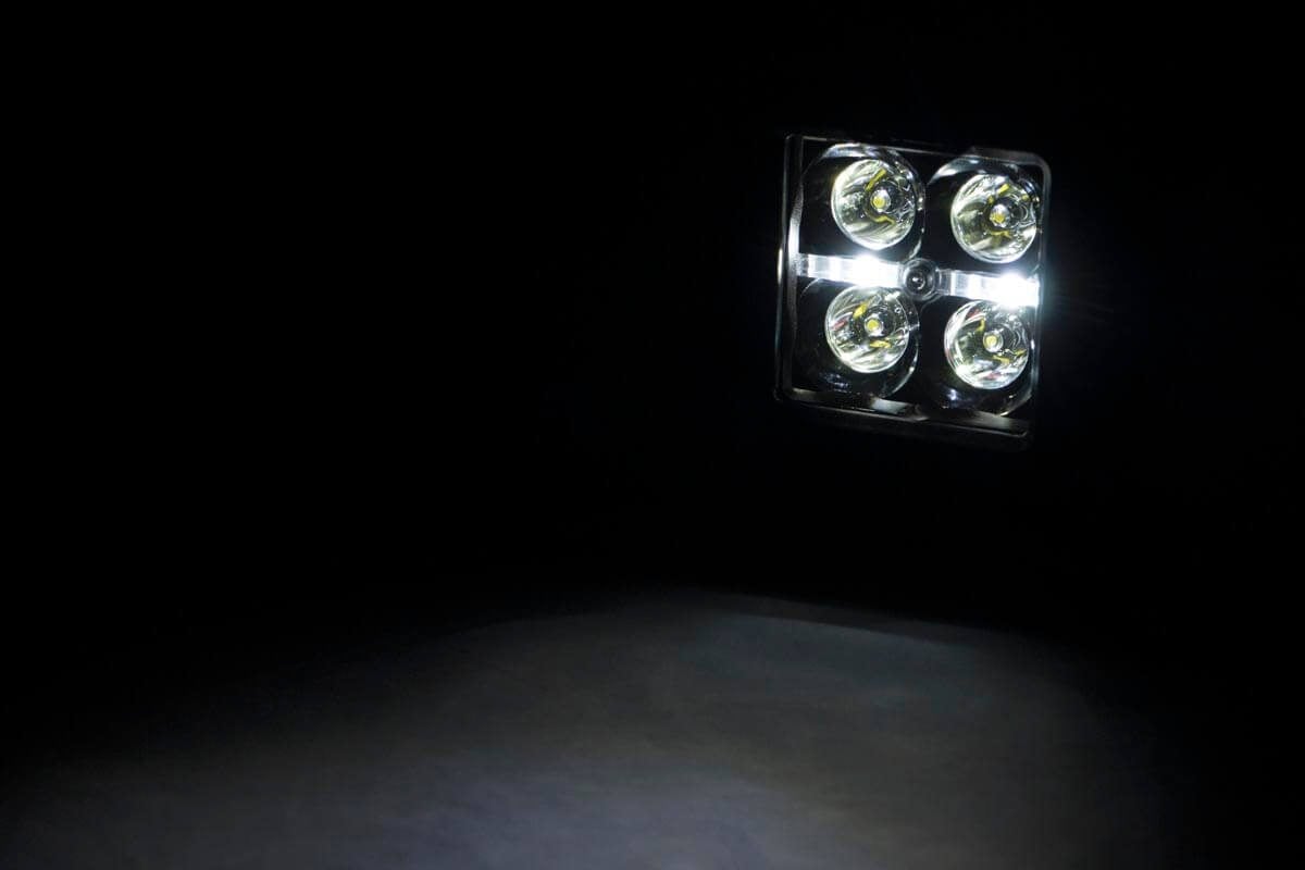 2 Inch Black Series LED Light Pods - Flush Mount, Cool White DRL (70803BLKDRL) | Off-Road, Truck, Jeep, ATV, UTV Lighting Accessories