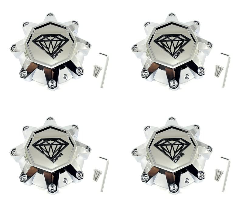 Vintage Forged Chrome Wheel Center Hub Caps 8.5