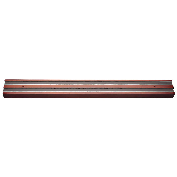 Winco 18-Inch Magnetic Knife Holder with Wooden Base - Strong Knife Storage Rack for Kitchen Countertop, Wall Mount, or Drawer Organization