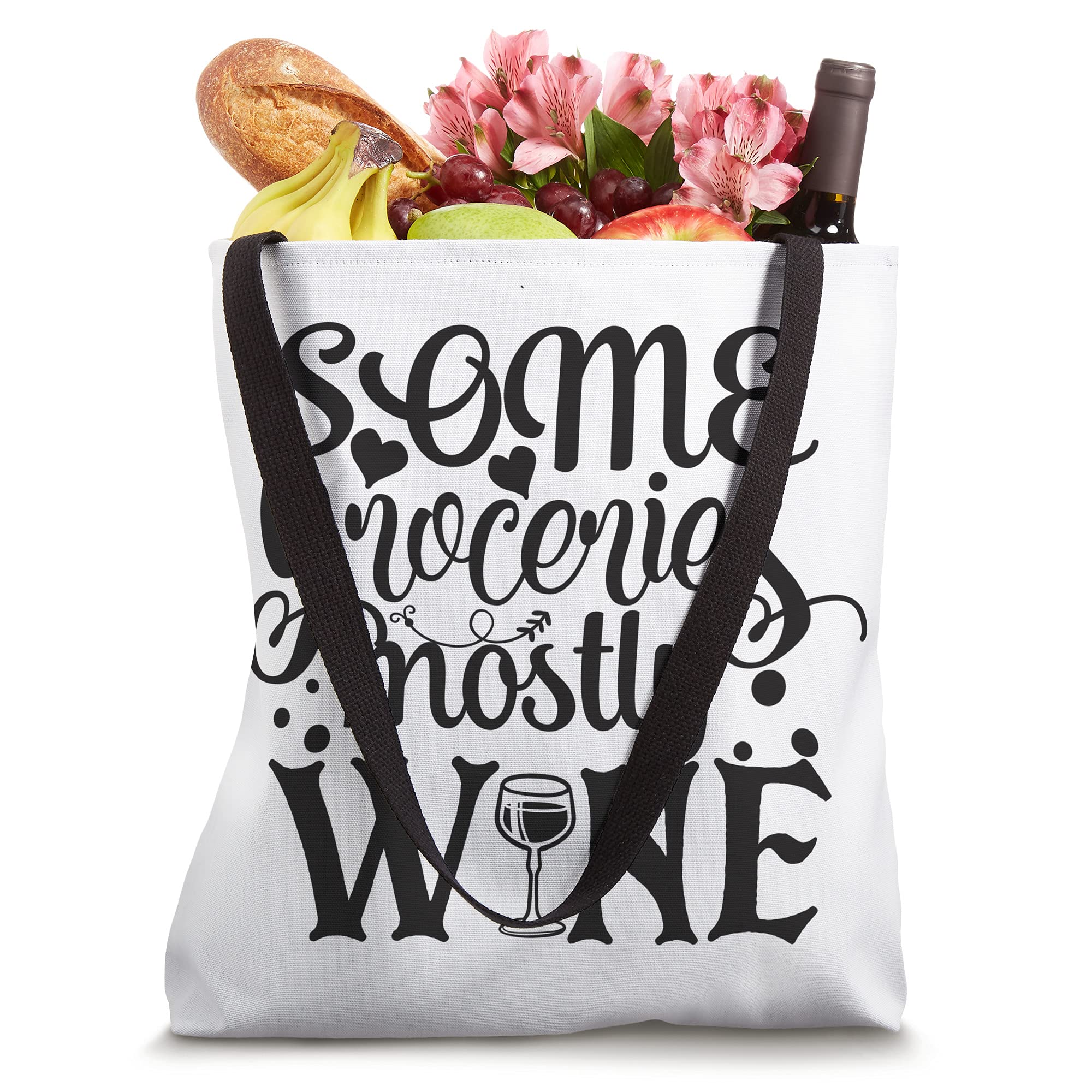 Stylish Reusable Wine Tote Bag for Groceries & Shopping - Perfect for Wine Lovers, Picnics, and Farmers Market Trips