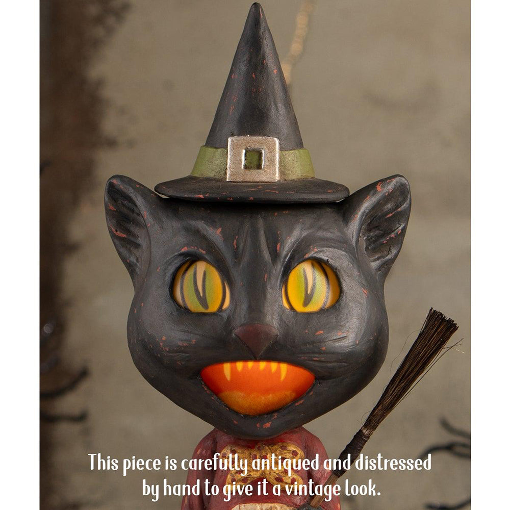 Bethany Lowe Designs Catrina Whisker Witch Halloween Decor - Spooky Home Decor for Halloween Party & Gothic Themed Rooms