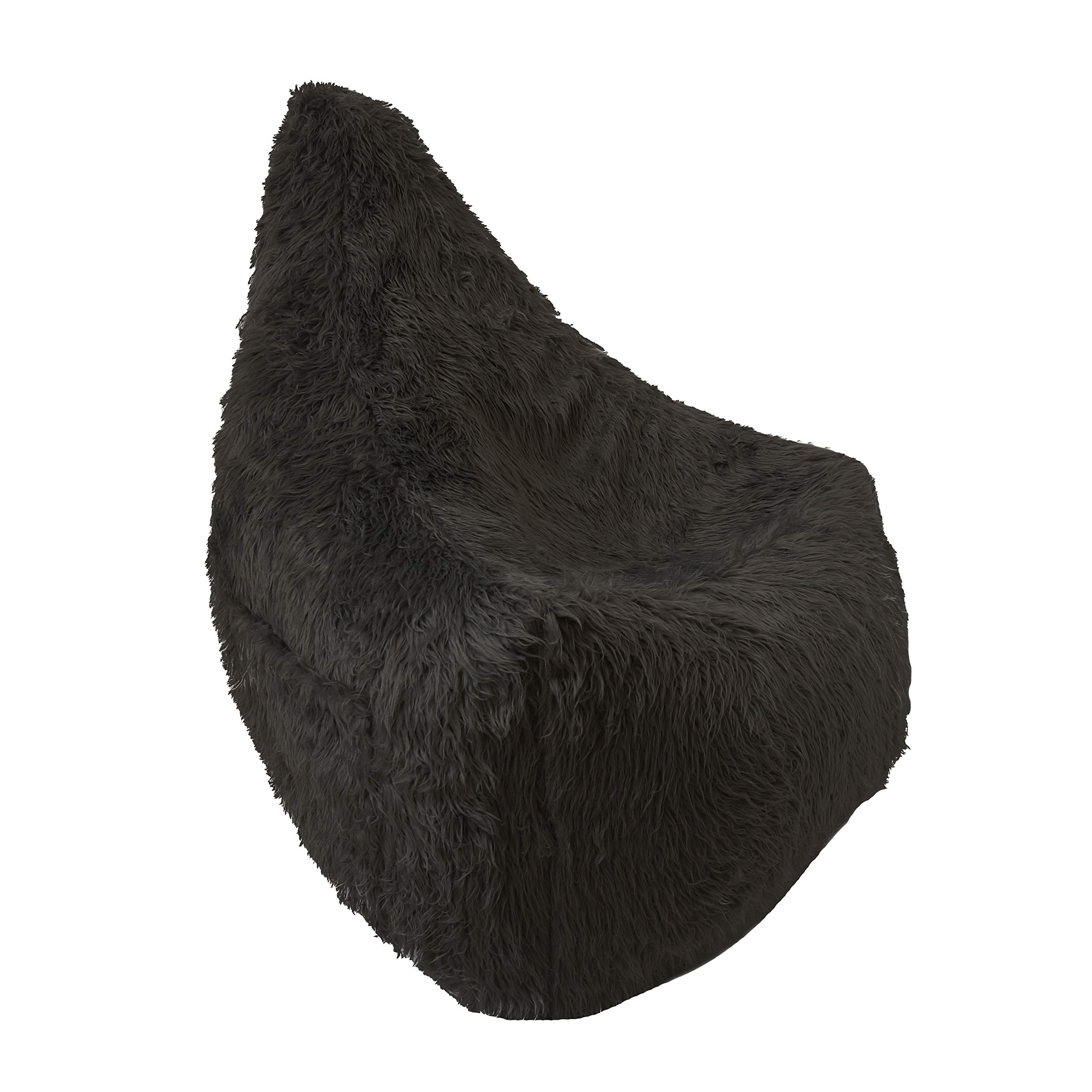 Inflatable Cloud Chair - Ultra Comfortable Portable Lounge Chair for Indoor & Outdoor Use - Perfect for Camping, Beach, Poolside Relaxation - Black