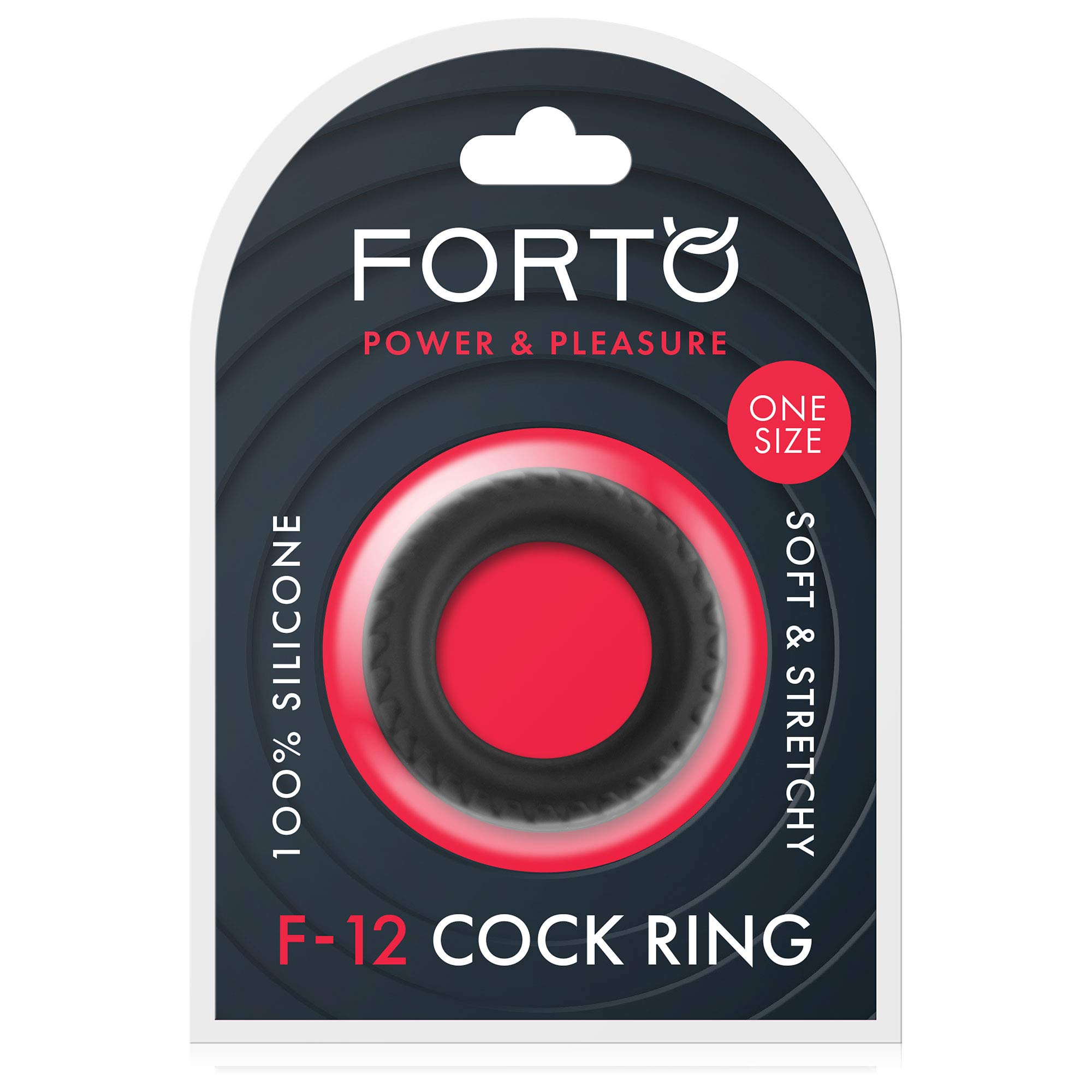 Forto F-12 Textured Silicone Ring for Men | Hypoallergenic & Smooth | Perfect for Sensitive Skin & Daily Wear