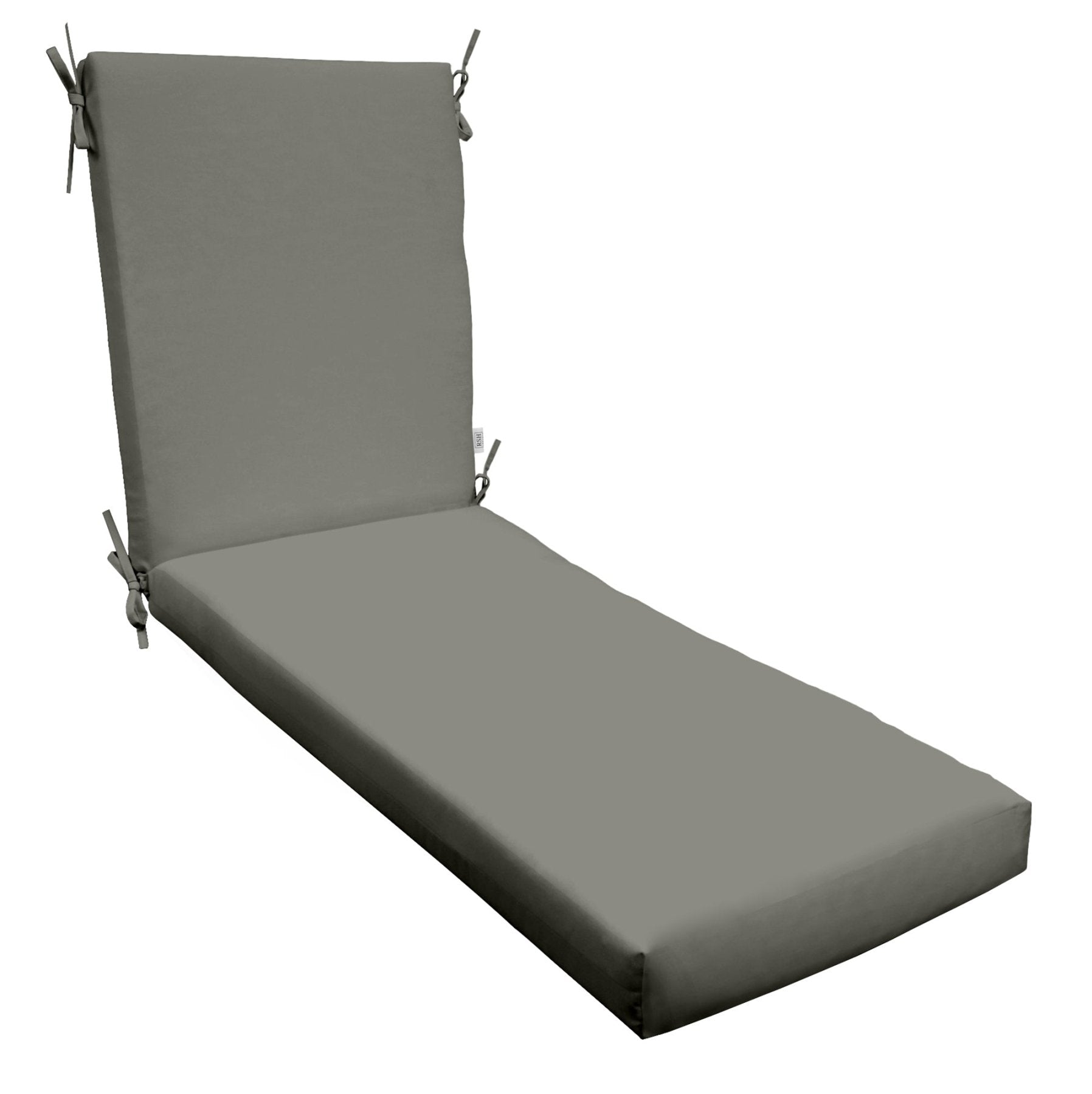 Sunbrella Canvas Neutrals 3 Foam Chaise Lounge Chair Cushion - Waterproof Outdoor Furniture Cushion for Patio, Poolside & Deck - Comfortable & Durable Chaise Lounge Pad