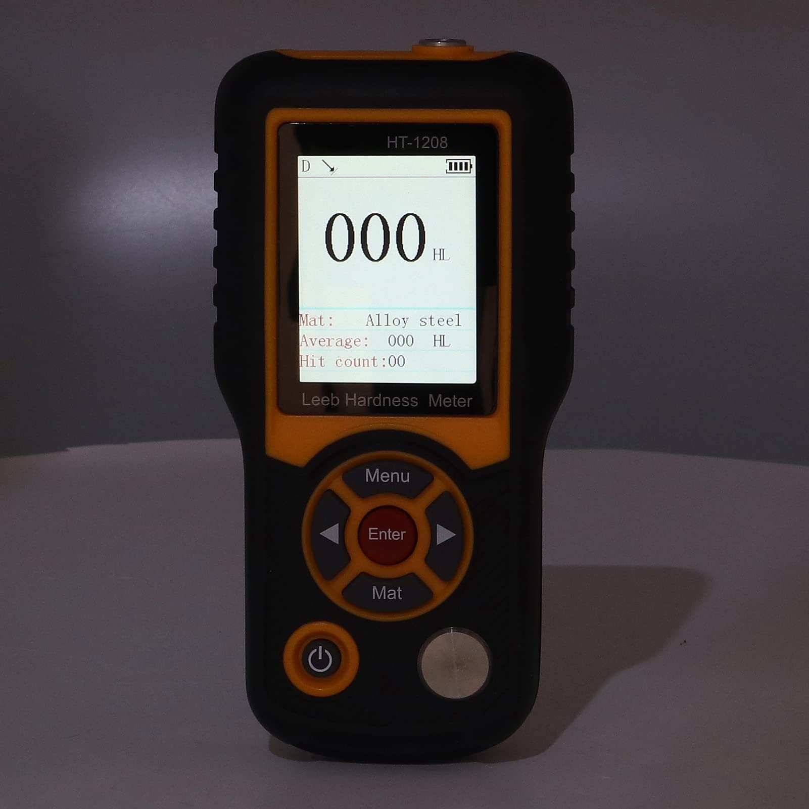 Septpenta HT-1208 Portable Hardness Tester Kit - Digital HD Screen, Long Battery Life, High Accuracy Metal Hardness Meter for Steel, Aluminum & Alloys | Ideal for Power Plants, Petrochemical & Metallurgy Industry Testing