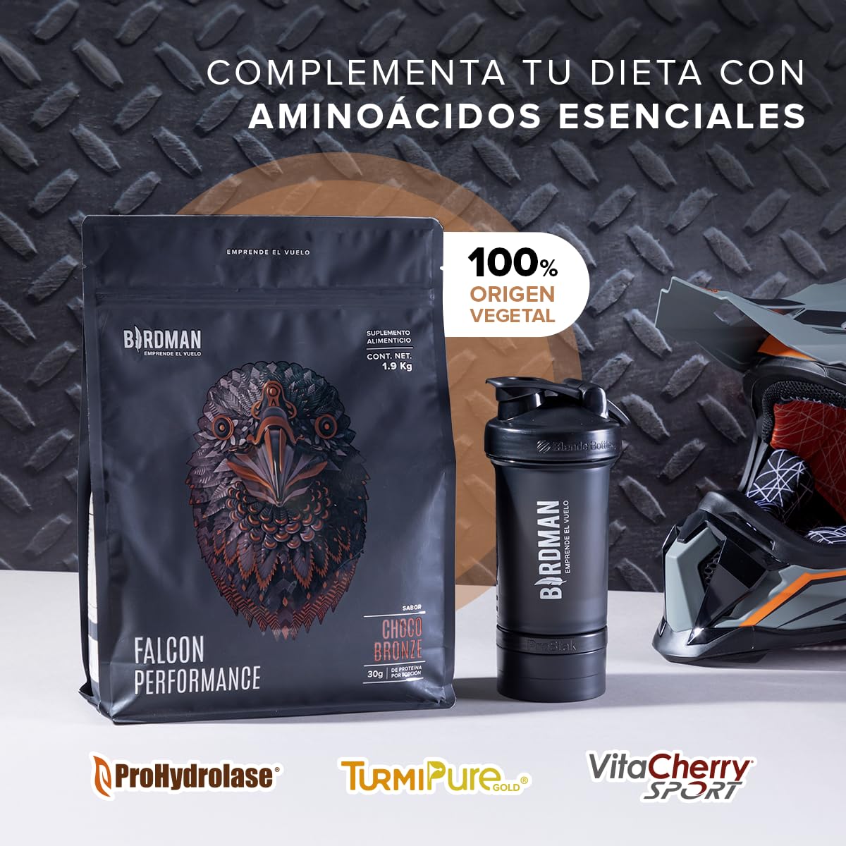 BIRDMAN Falcon Performance Premium Sport Protein Powder with Creatine - 31g Protein & 5g Creatine per Serving, No Inflammation or Acne, Chocolate Flavor (1.9kg) for Muscle Recovery & Post-Workout Nutrition