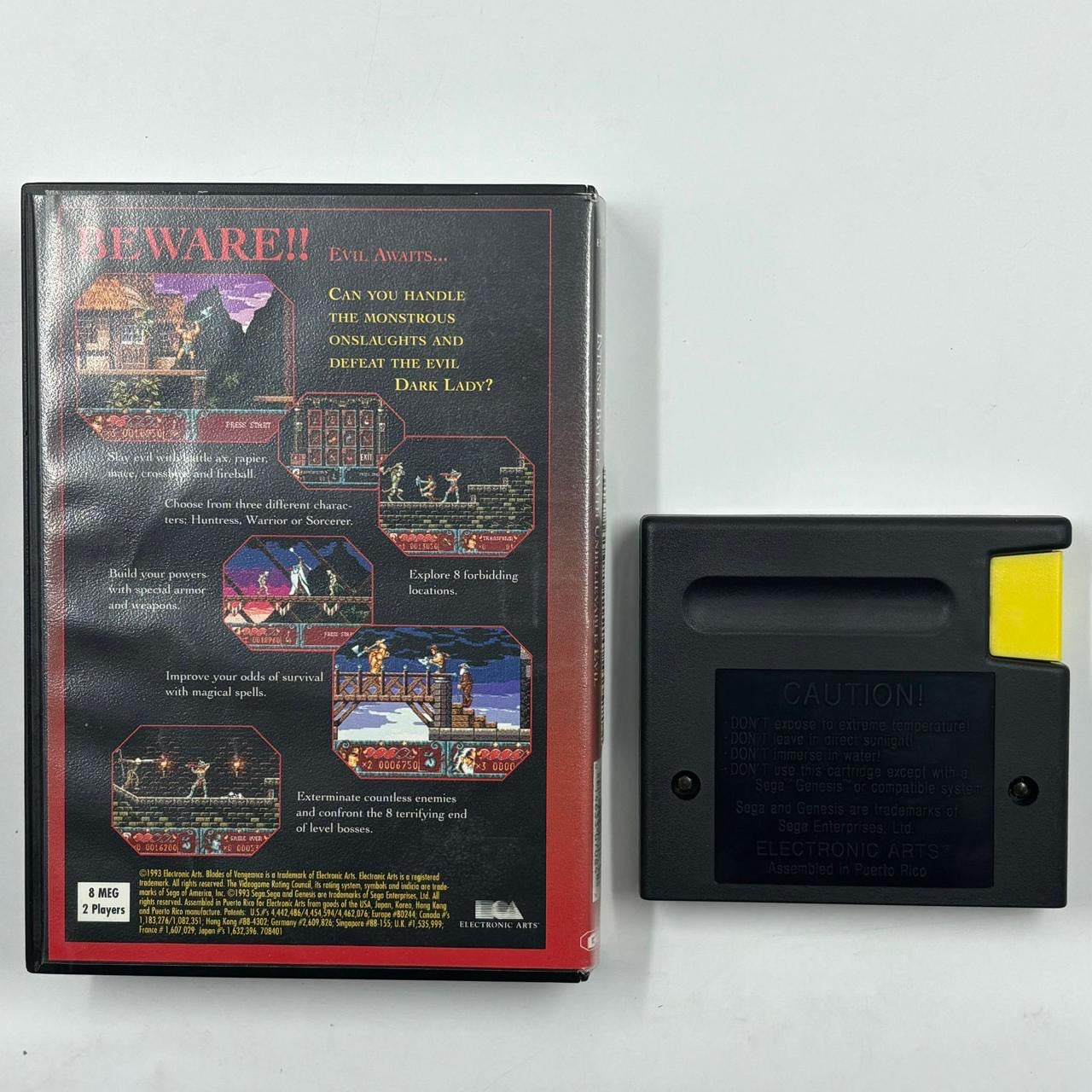 Blades of Vengeance - Classic Sega Mega Drive Game (PAL Version) - Retro Gaming Console Collector's Item for Vintage Arcade Enthusiasts