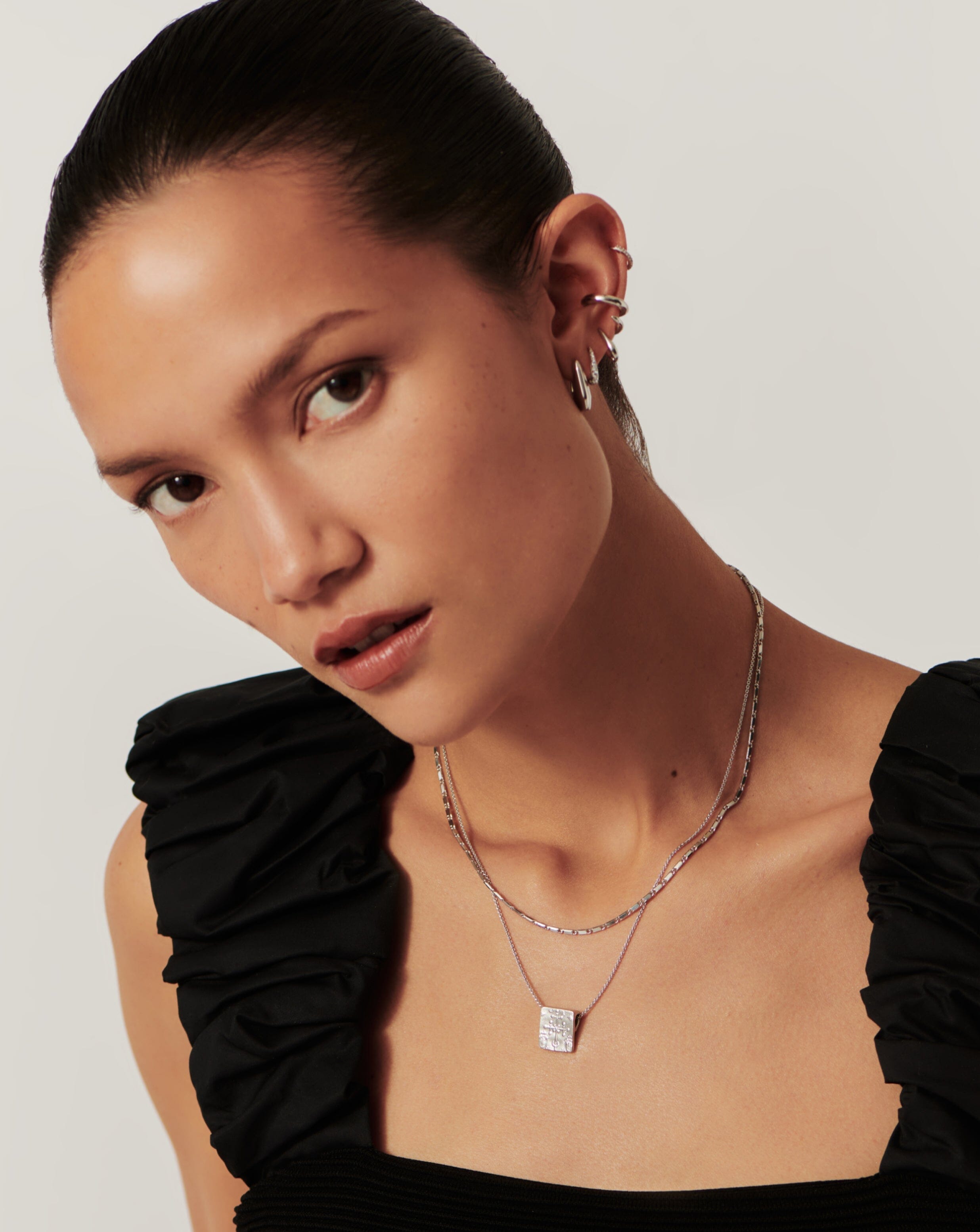 Lucy Williams Horizon Link Chain Necklace - Sterling Silver Jewelry for Women | Elegant Layering Necklace for Everyday Wear & Special Occasions