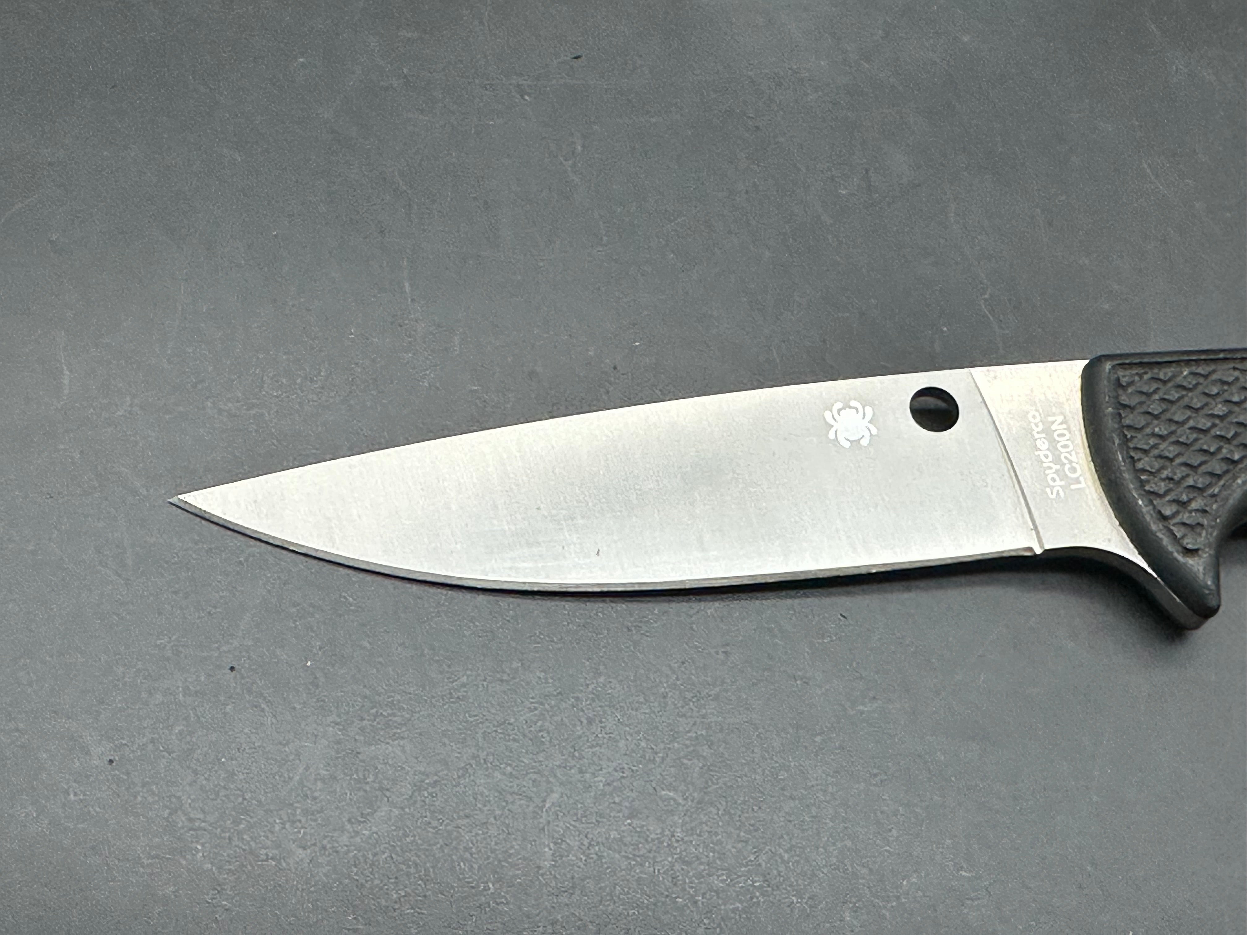Spyderco Waterway Fixed Blade Knife - LC200N Stainless Steel, Corrosion-Resistant, Full Tang - Ideal for Fishing, Hunting, and Outdoor Survival