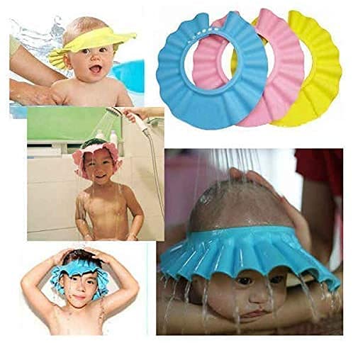 Adjustable Baby Shower Cap for Safe & Soft Hair Washing - Waterproof Bathing Cap Protects Eyes & Ears - Perfect for Toddlers & Infants - Ideal for Bath Time, Swimming & Spa Days