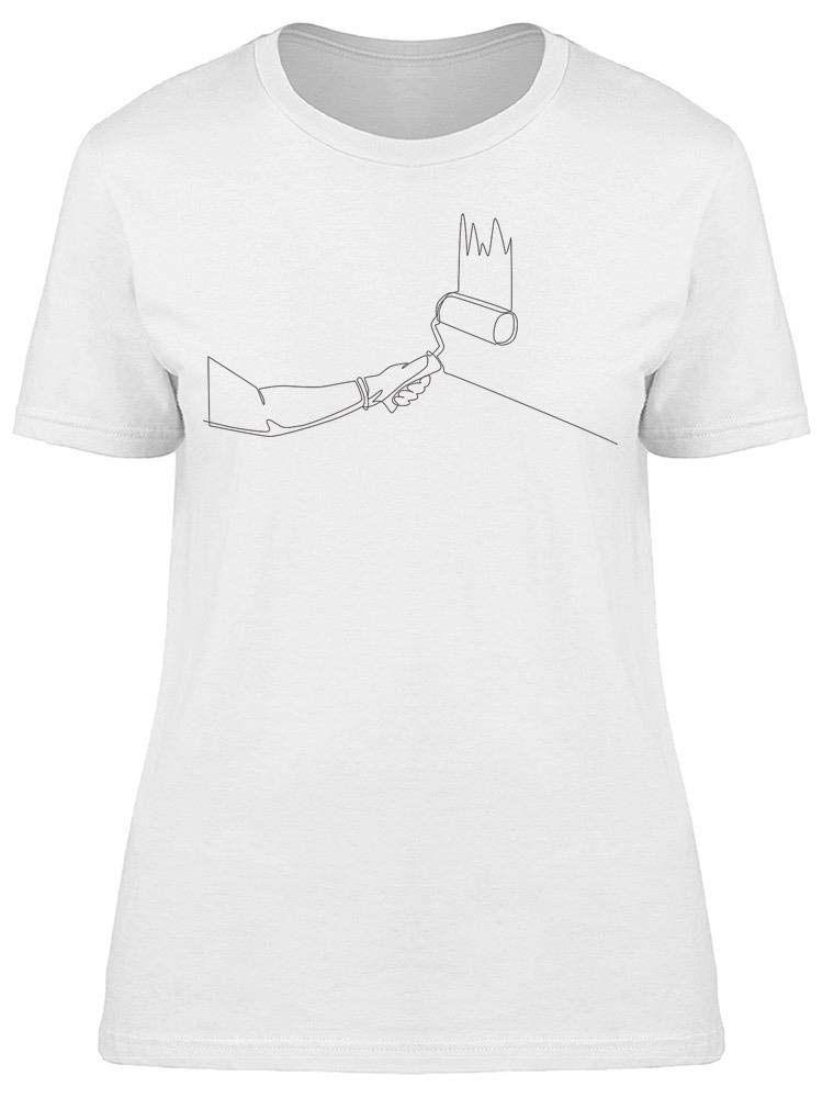 Just Painting The Wall Tee - Women's Graphic T-Shirt for Casual Wear, Street Style & Artistic Expression