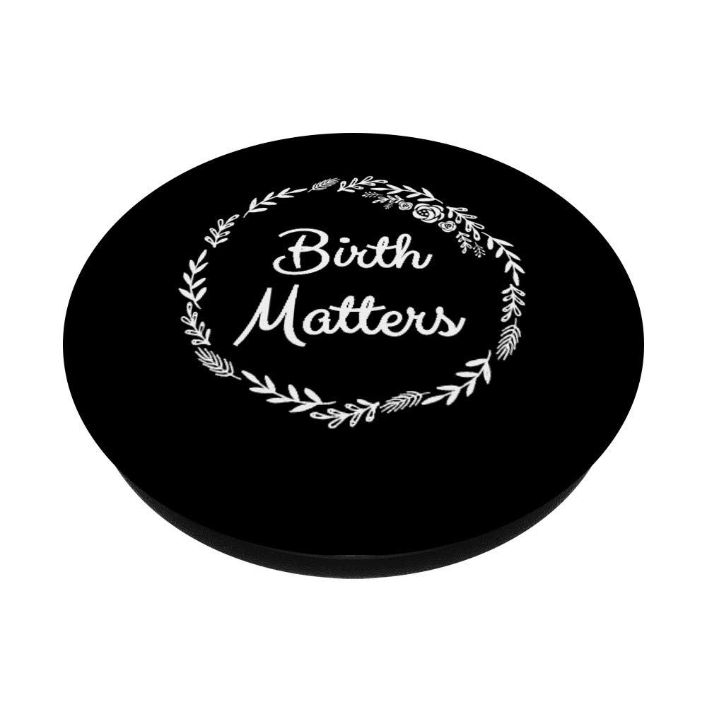 Doula Midwife Labor Birth Worker PopSockets - Phone & Tablet Grip Stand with Swappable Cover - Perfect for Nurses, Midwives & Birth Professionals