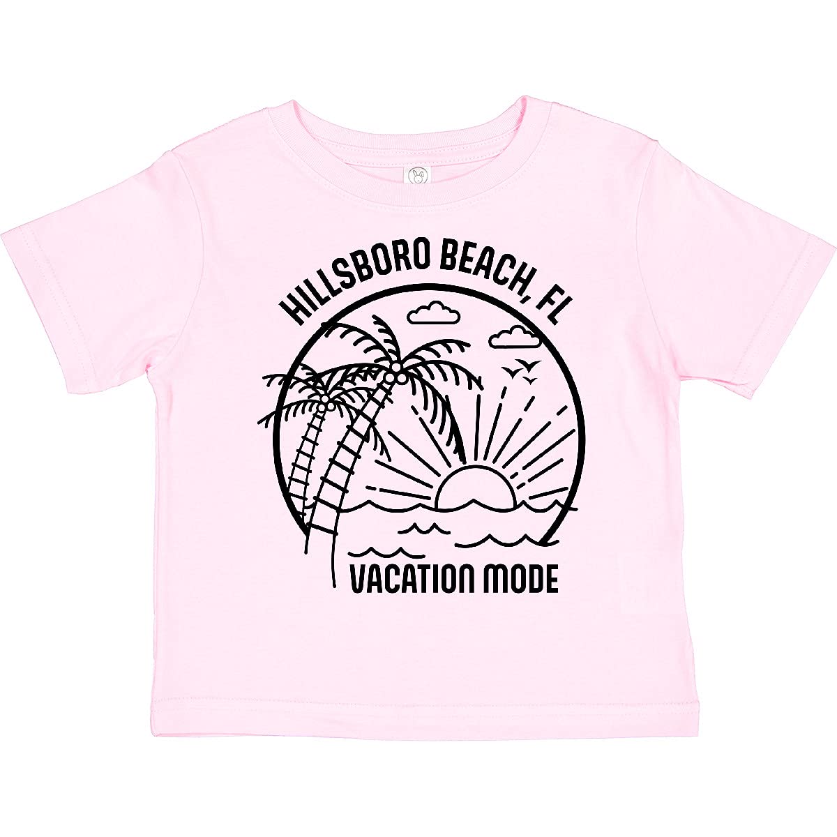 Inktastic Summer Vacation Mode Hillsboro Beach Florida Toddler T-Shirt - Cute Florida Beach Graphic Tee for Boys & Girls - Perfect for Family Vacations, Beach Trips & Summer Outfits
