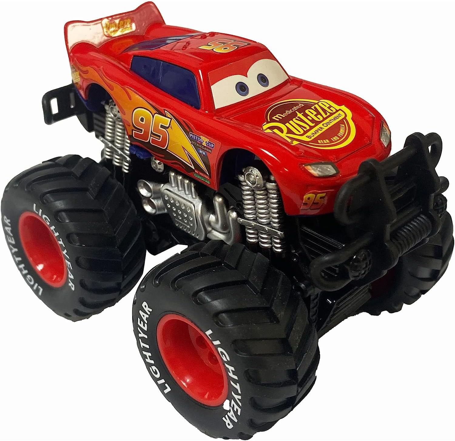 Lightning McQueen Diecast Car Toy Set - 1:55 Scale Movie Cars 3 Giant Wheels Vehicles (2 Pack) - Perfect for Kids Playtime & Disney Pixar Collectors