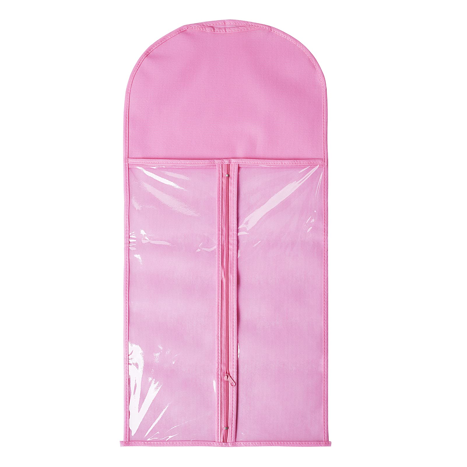 5-Piece Pink Wig Storage Bags with Wooden Hangers - Dust-Proof Organizer for Hair Extensions & Wigs - Perfect for Salon, Cosplay & Travel Use