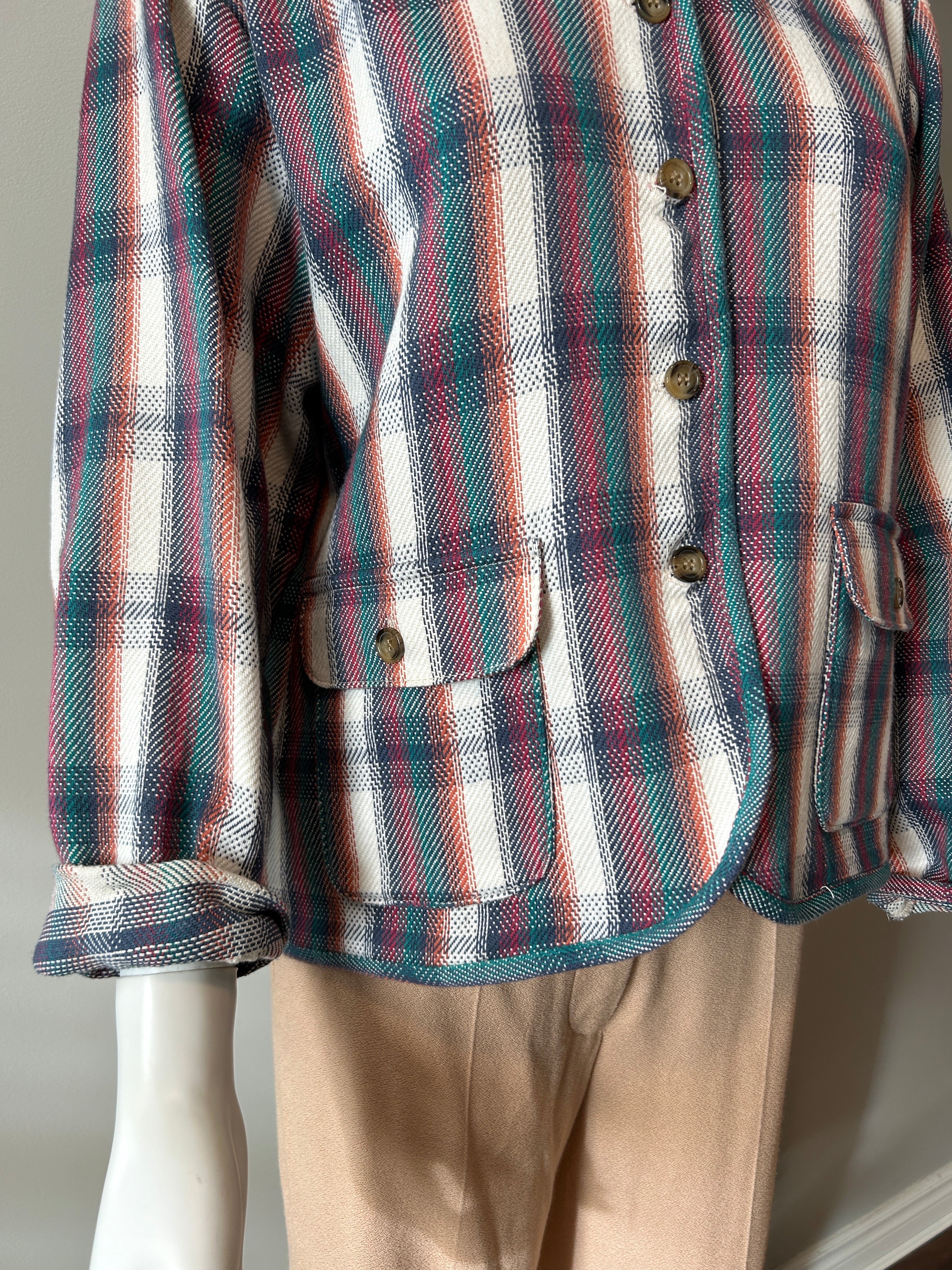 Ciao Lucia Women's Plaid Jacket - Size S | Stylish & Comfortable Flannel Shacket for Fall & Winter Outfits