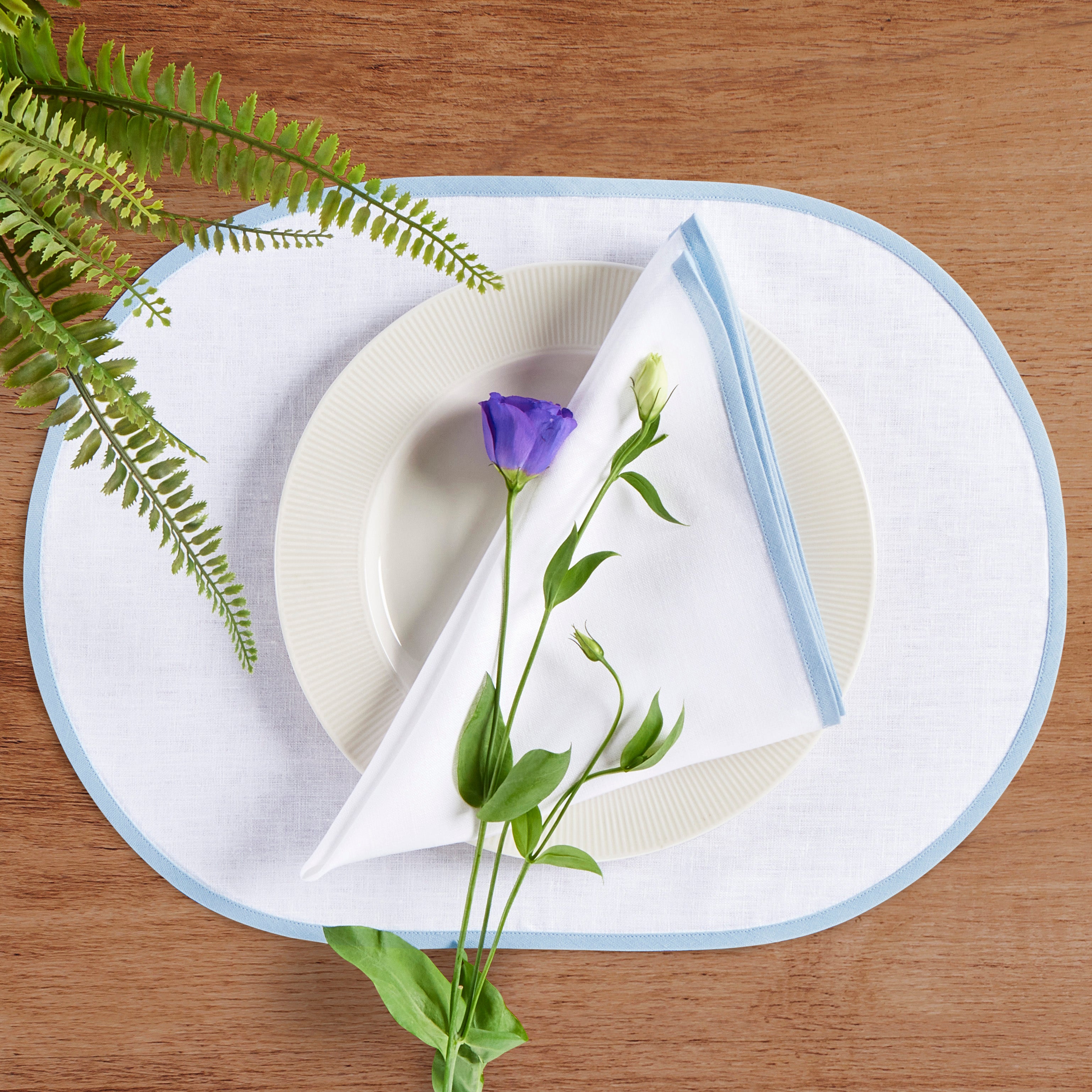 Chloe Oval Placemats Set of 4 - Elegant Table Mats for Dining Room, Kitchen, and Party Decor - Perfect for Thanksgiving, Christmas, and Everyday Use