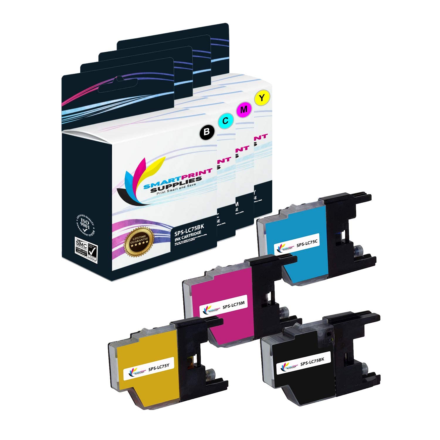 Brother MFC-J6510DW Ink Cartridge 4-Pack - Black, Cyan, Magenta, Yellow for Home & Office Printing