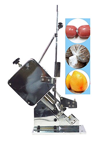 Manual U-Shape Sausage Clipper Machine with 1 Box of Clips (239111) - Perfect for Home Kitchen, Butcher Shop & Sausage Making Business