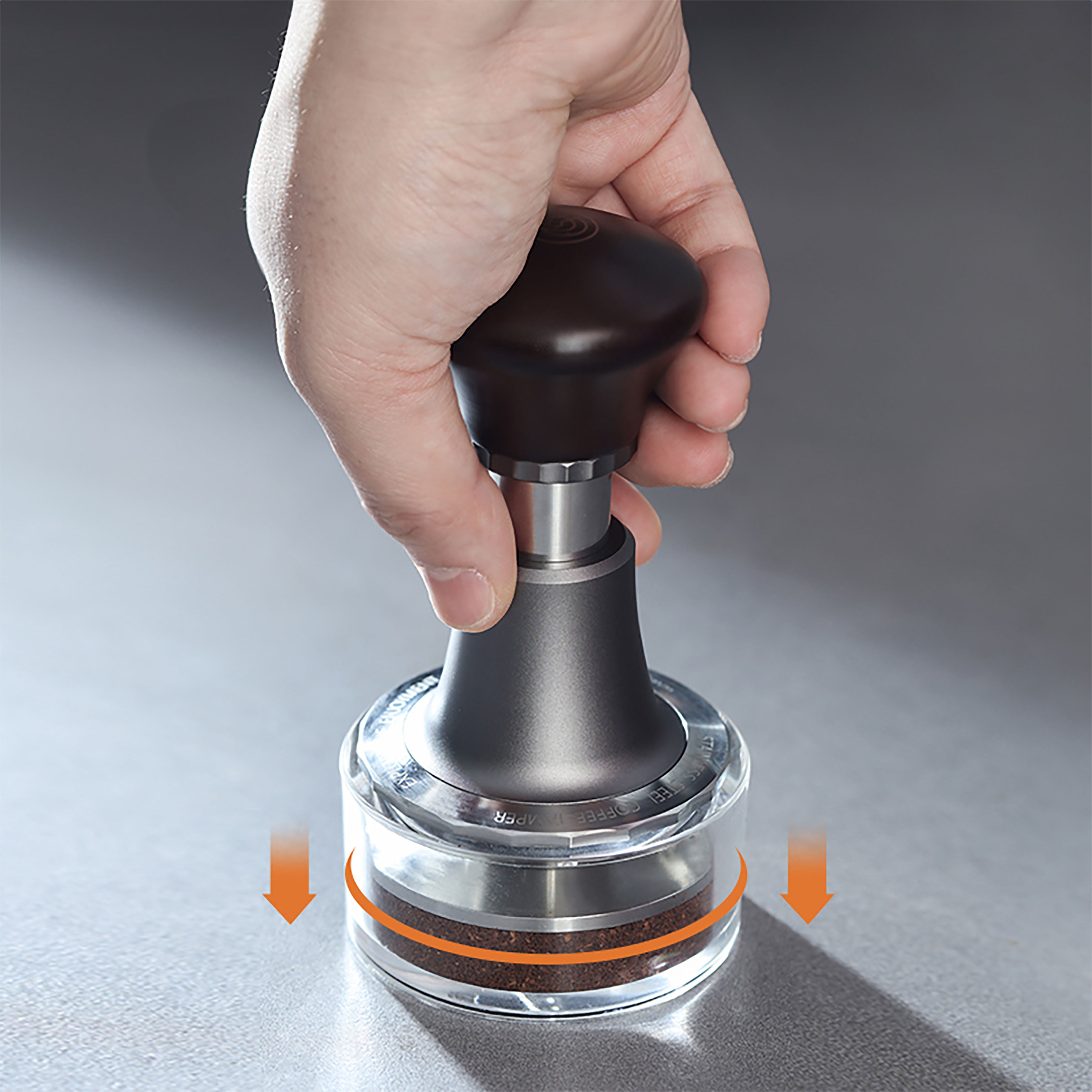 Premium Stainless Steel Coffee Tamper - 58mm Espresso Tamper for Barista & Home Use - Perfect for Espresso Machines & Coffee Pressing