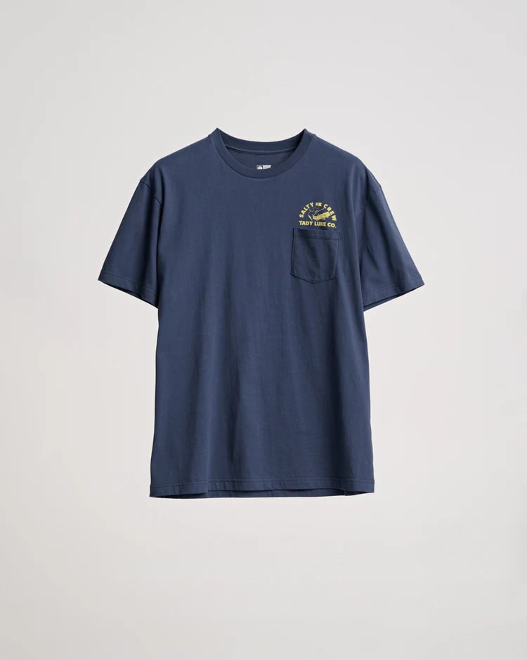 Salty Crew Tady Lure Co. Pocket T-Shirt - Comfortable Fishing & Outdoor Casual Wear for Men