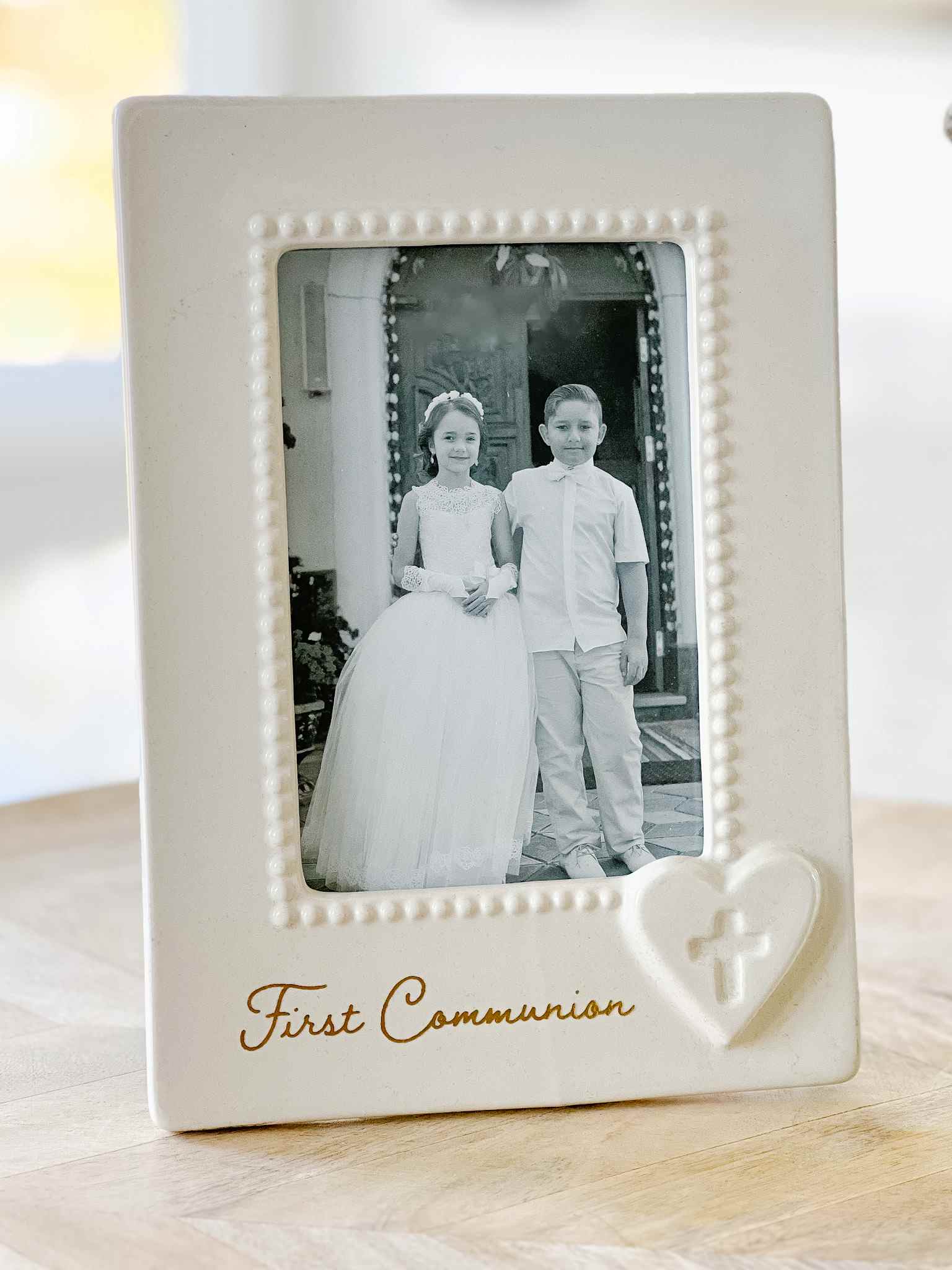 First Communion Picture Frame - Elegant Keepsake for Religious Ceremonies - Perfect for Baptism, Christening & First Holy Communion Gifts