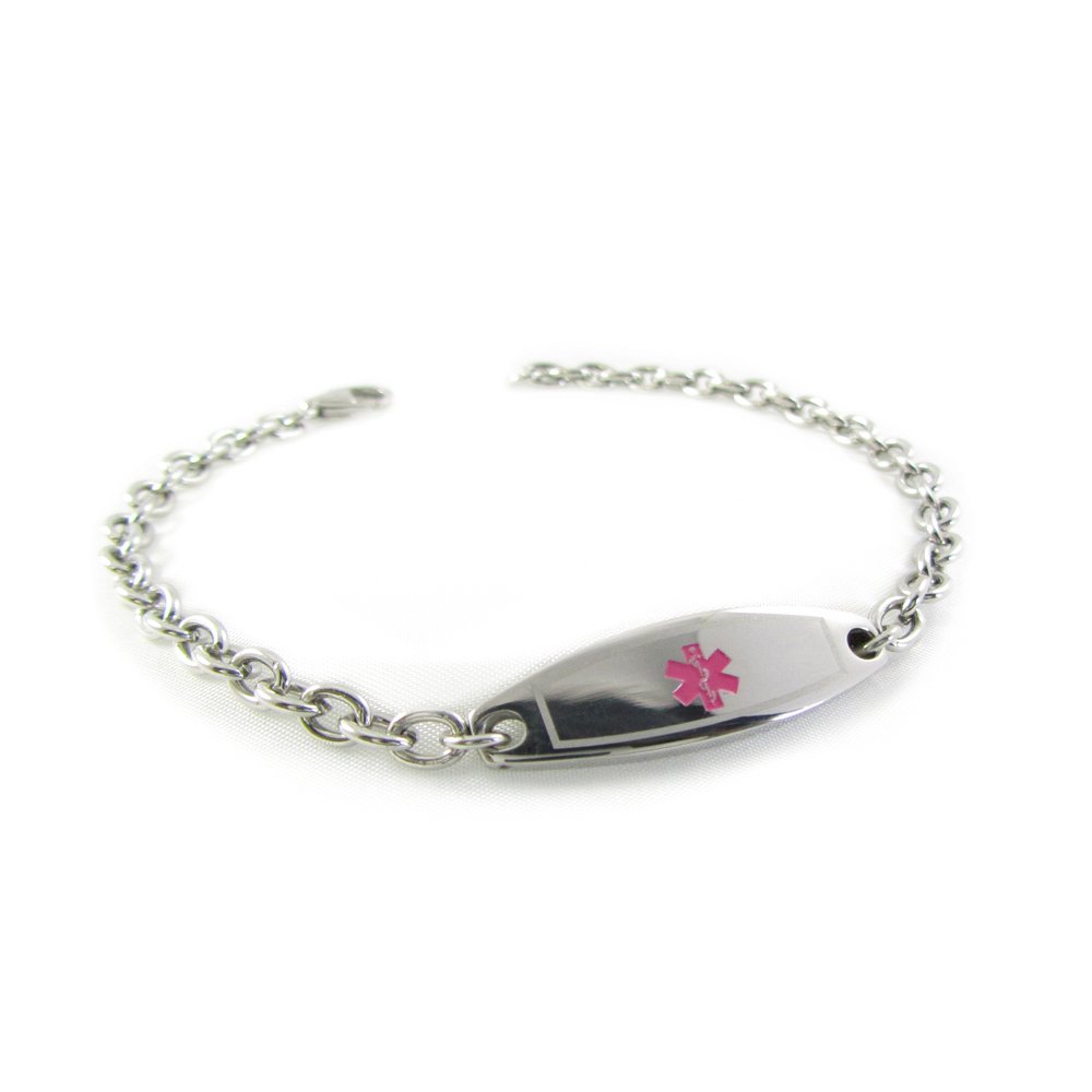 Custom Engraved 316L Stainless Steel Medical Alert Bracelet - Emergency ID for Allergies, Diabetes & Medical Conditions