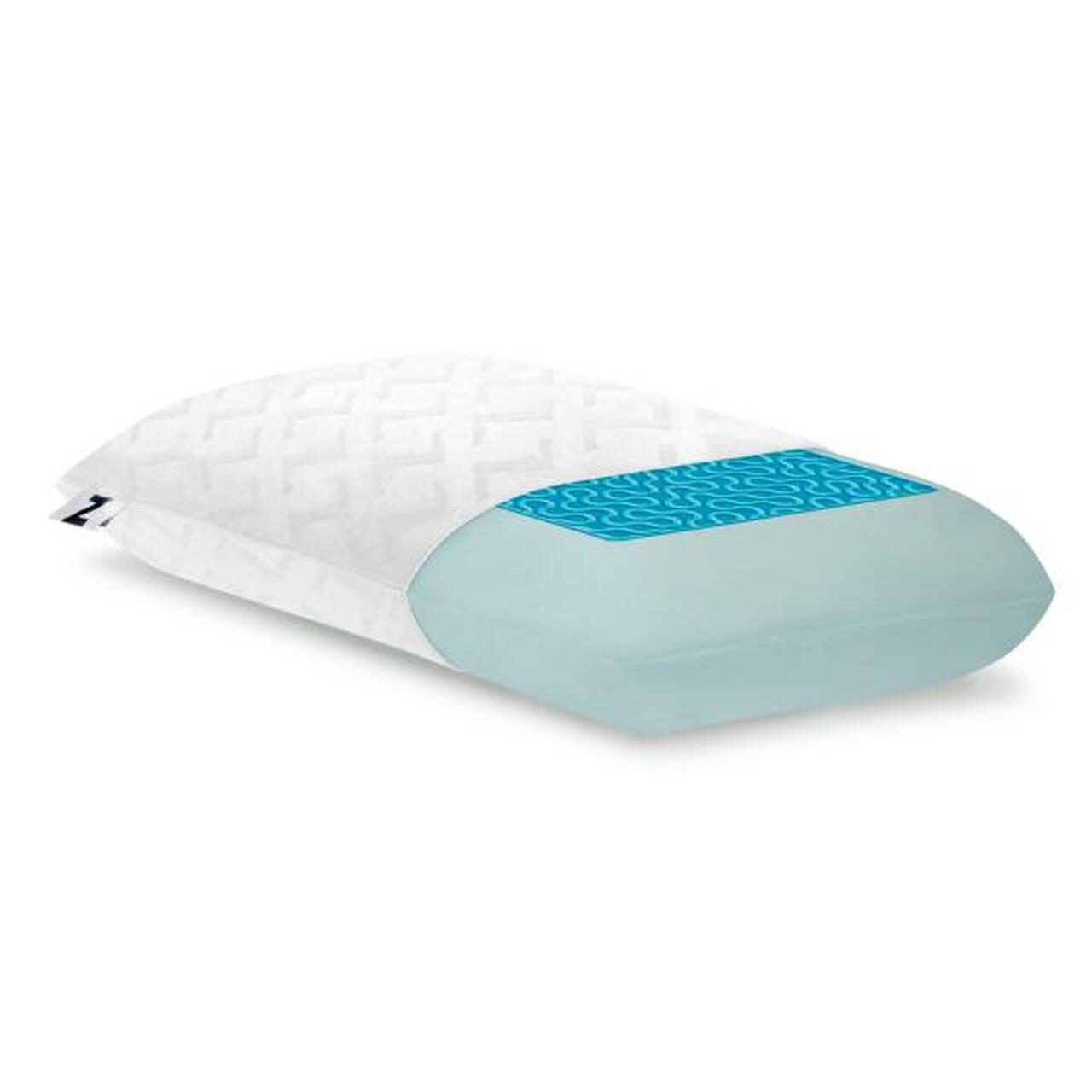 Malouf Gel Dough & Dual Z Gel High Loft Pillow - Cooling Memory Foam Bed Pillow for Side & Back Sleepers - Perfect for Hot Sleepers & Neck Pain Relief