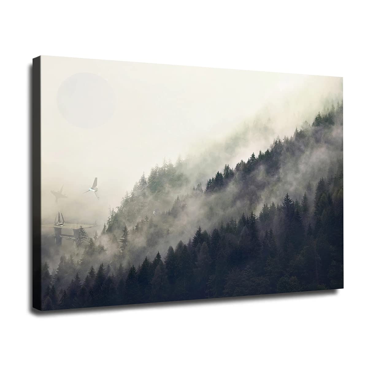 Endor Wall Art Canvas Print - Legendary Movie Anime Poster Painting (24x36in Framed) for Bedroom & Living Room Decor - Ready to Hang | Perfect for Movie Lovers & Home Theater Enthusiasts