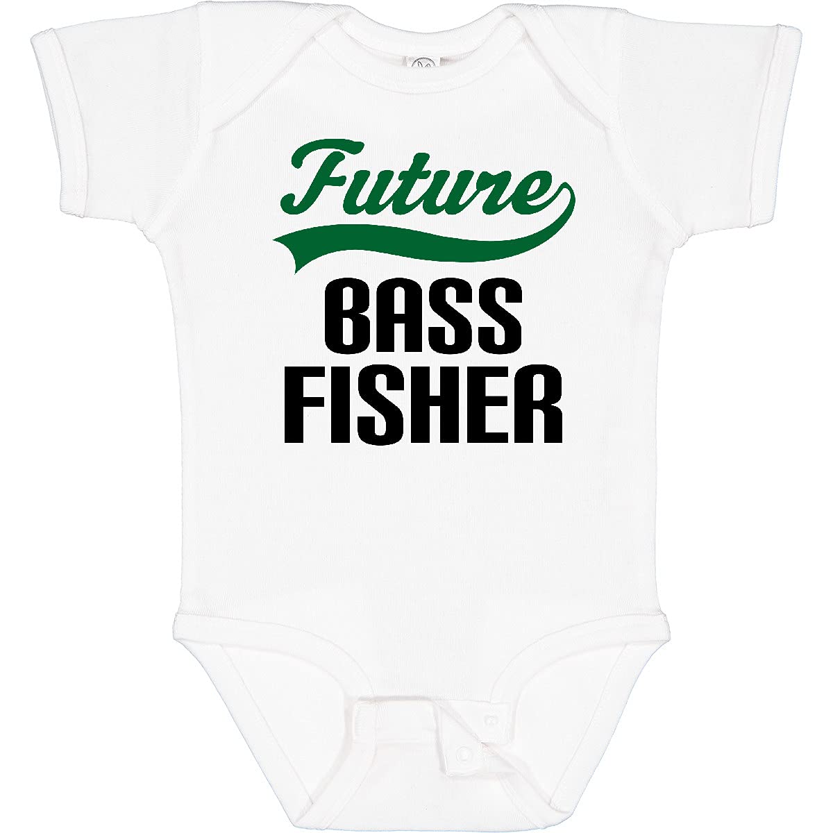 Inktastic Future Bass Fisher Baby Bodysuit - Cute Fishing Outfit for Newborns & Infants - Perfect for Family Fishing Trips, Photo Shoots & Outdoor Adventures