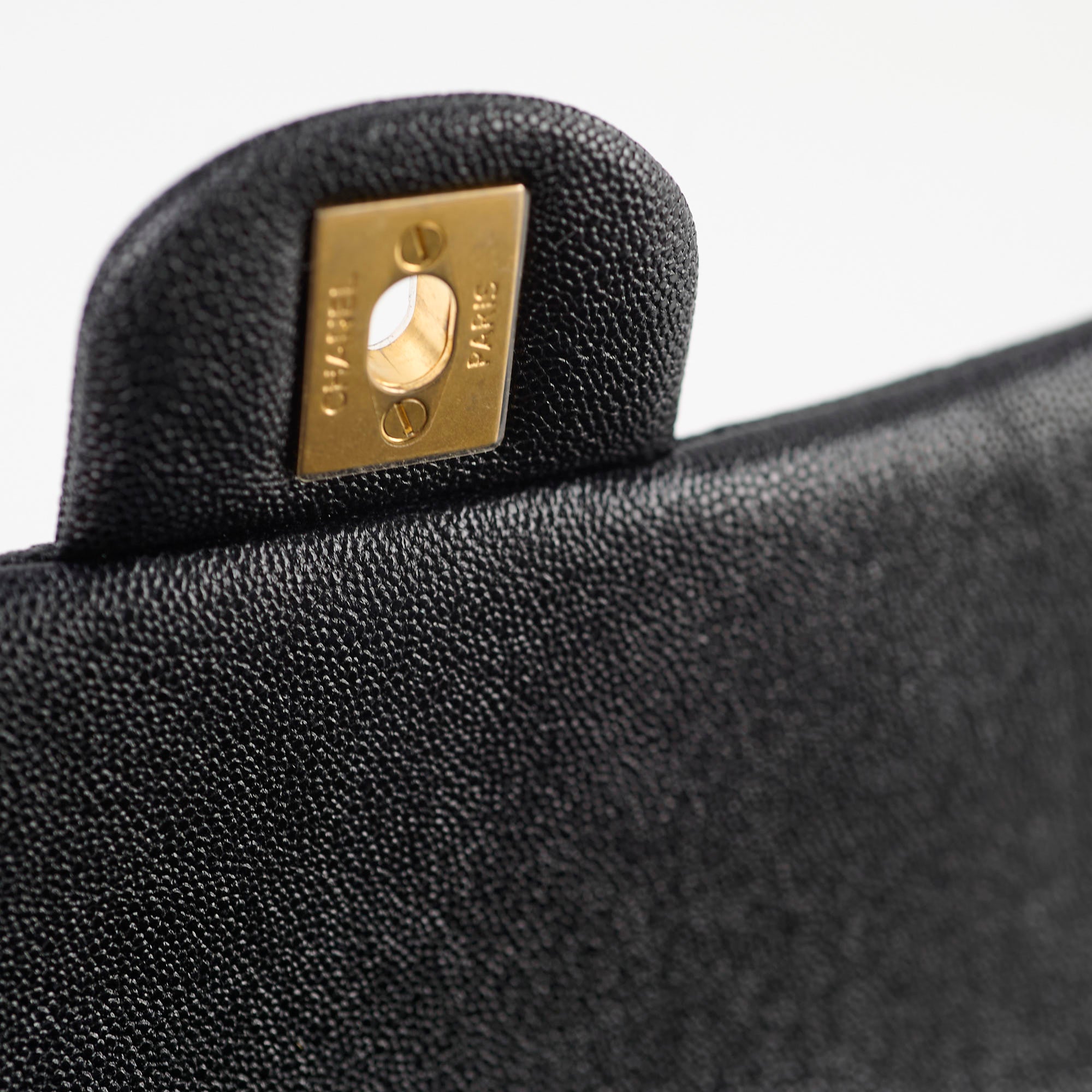 Chanel Caviar Leather Rectangular Top Handle Bag Black 31 Series - Luxury Handbag for Women, Perfect for Work, Parties & Everyday Use
