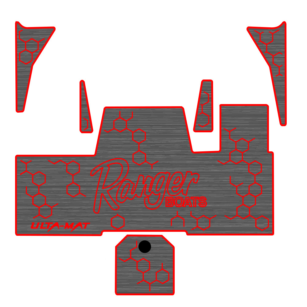 Hennessey Outdoors Ulta Mat for 2022-2025 Ranger 520R Boat - Non-Slip Cockpit Flooring Kit for Fishing & Boating Comfort