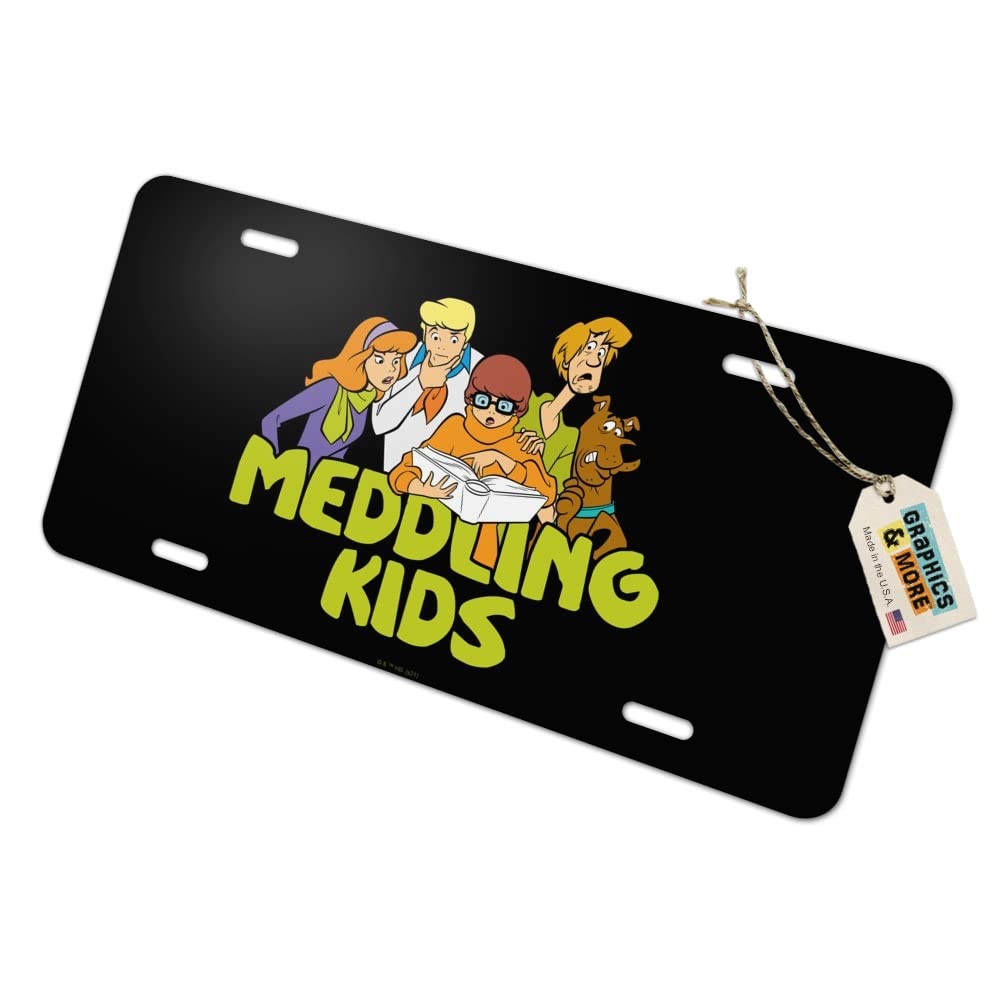 Scooby-Doo Meddling Kids Novelty Metal Vanity License Plate - Custom Car Tag for Scooby-Doo Fans - Perfect for Cars, Trucks, Bedrooms & Collectors