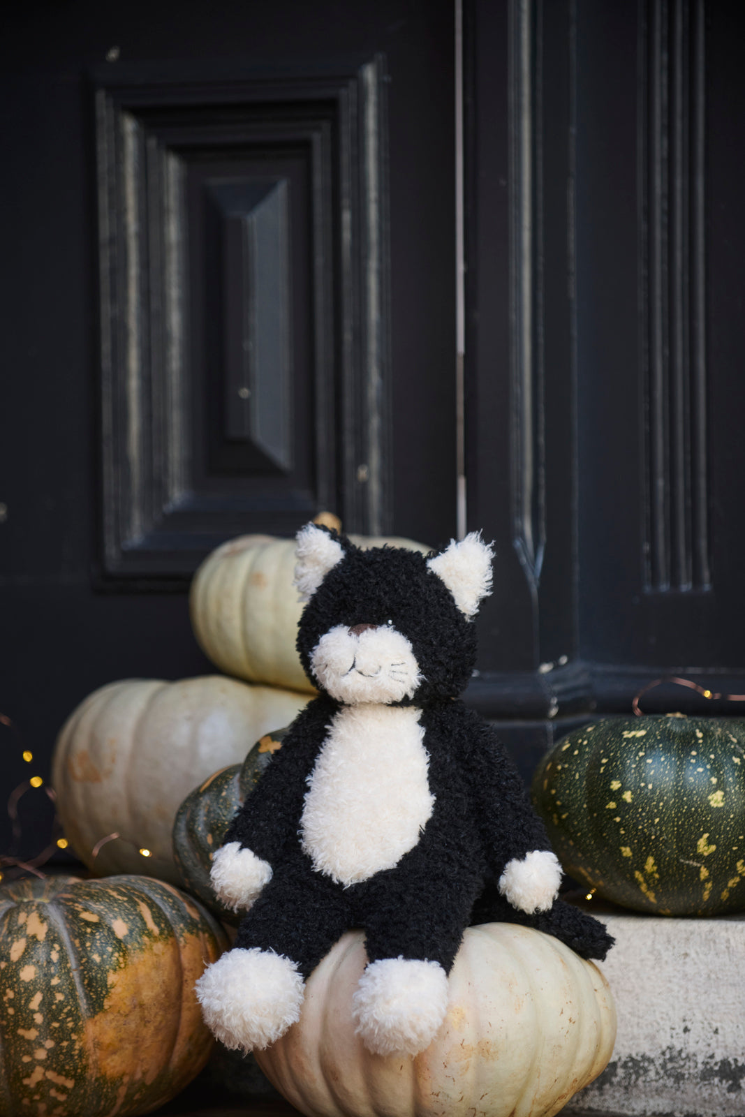 Checkers the Cat - Black Plush Stuffed Animal Toy for Kids & Collectors | Perfect for Gifts, Cuddling & Home Decor