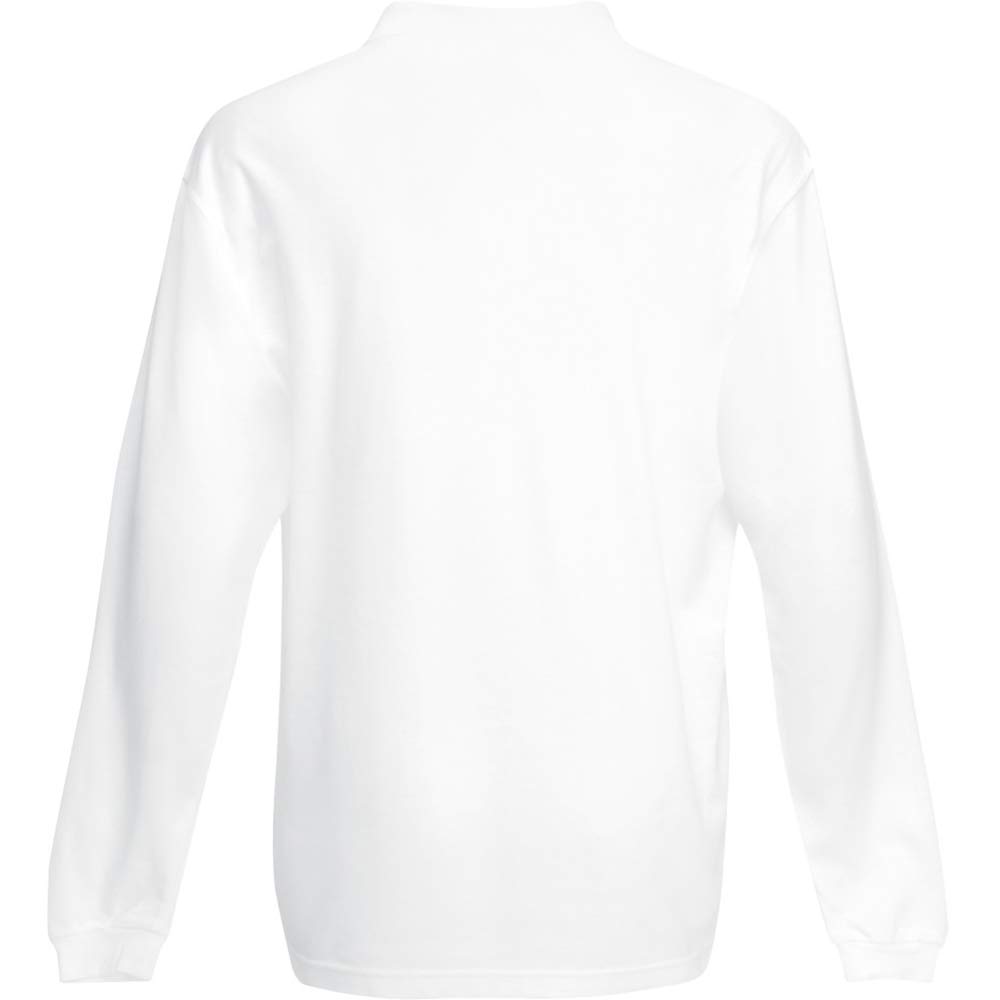Fruit of The Loom Men's Premium Long Sleeve Polo Shirt - Comfortable Cotton Work Shirt for Business Casual & Office Wear