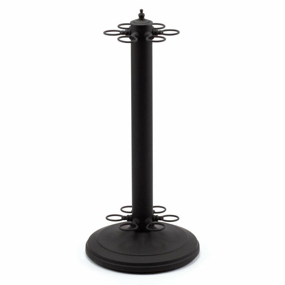 Premium Metal Floor Stand for 6 Billiard Pool Cue Sticks - Heavy Duty Billiards Rack Holder with MagnifiQ Design - Perfect for Game Room Decor & Pool Table Accessories - Ideal for Home Bars, Man Caves, and Billiards Clubs