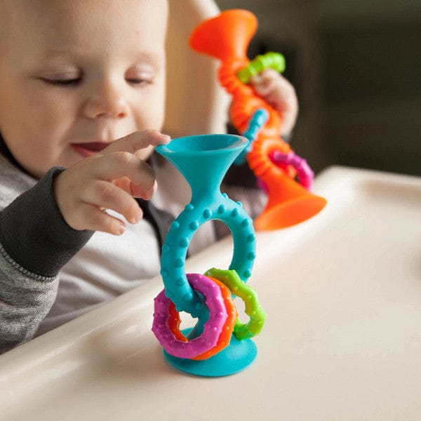 Fat Brain pipSquigz Loops - Sensory Fidget Toy for Kids & Adults, Stress Relief & Focus Aid - Perfect for Home, Office & Classroom Use (Teal)