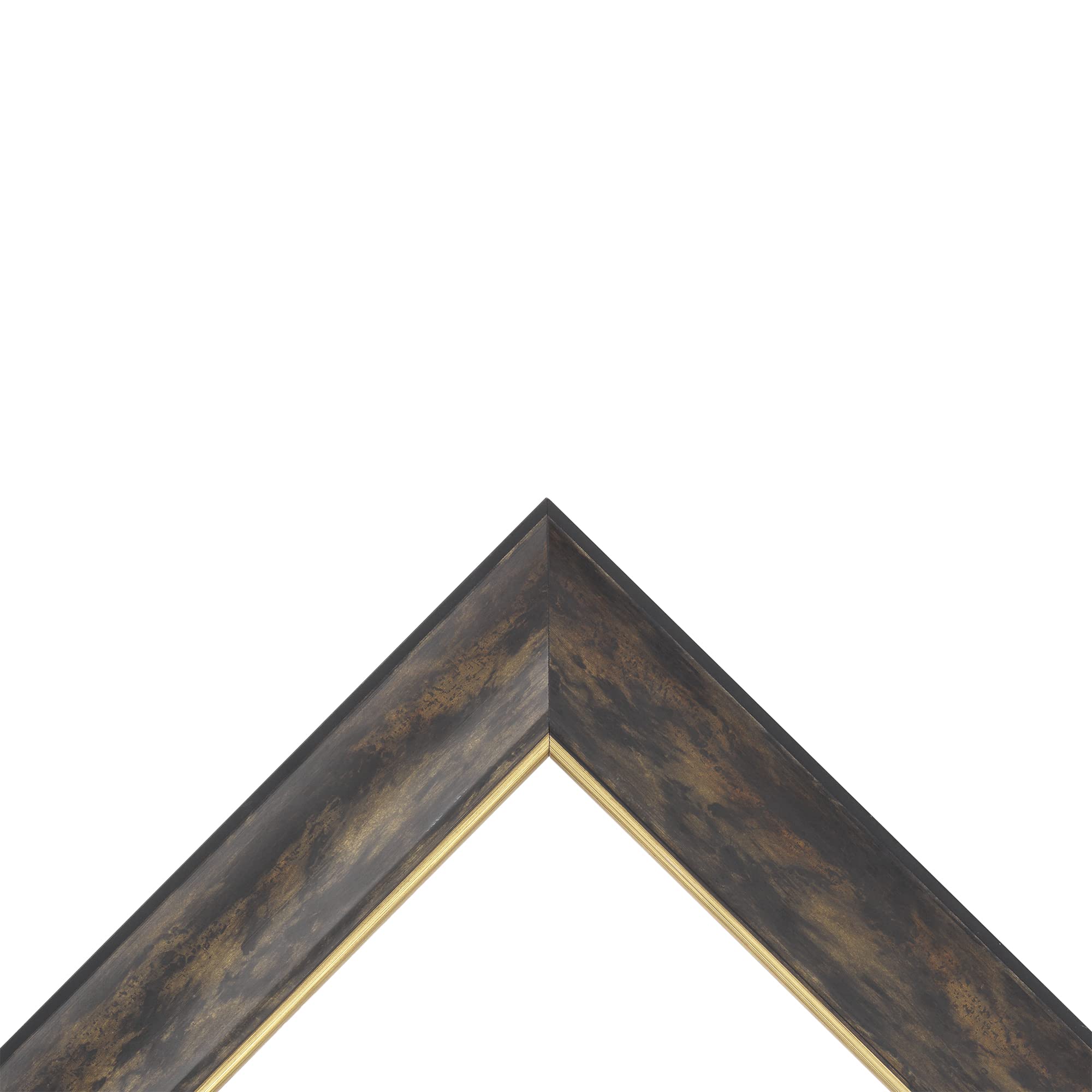 Imperial Frames Saint James Museum Collection - 10 Pack Premium Handcrafted Dark Burl & Gold Fillet Open Back Picture Frames (6x8 Inch) for Artwork, Canvas Display, Home Decor & Office Wall Decor - Perfect for Artists, Galleries & Gift Giving