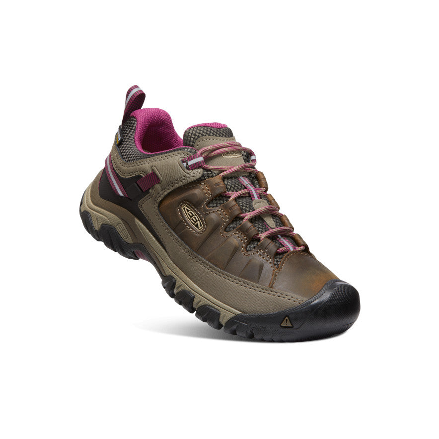 Women's KEEN Targhee III Waterproof Hiking Boots - Weiss/Boysenberry Color | Outdoor Adventure, Trail Walking & Camping Footwear